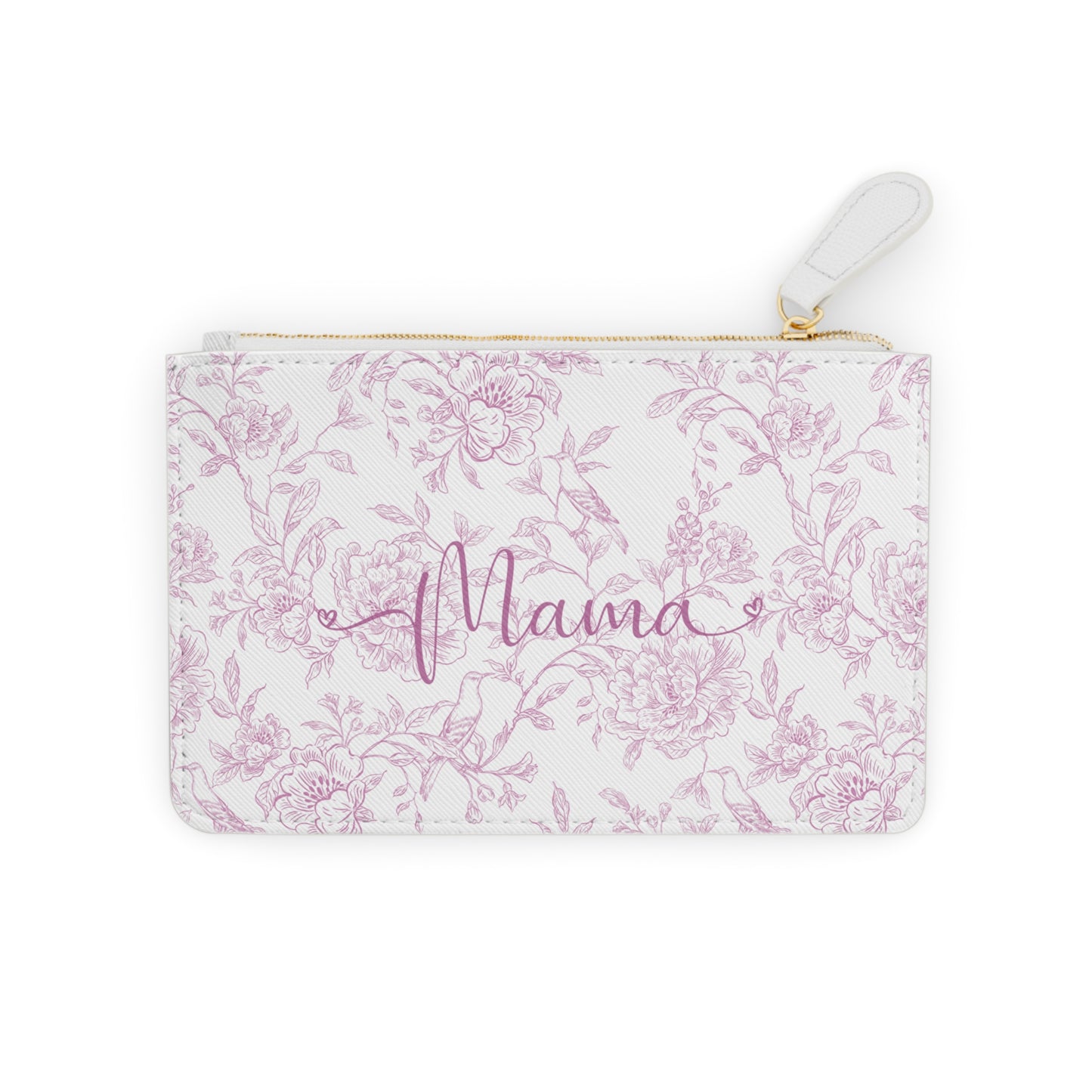 Floral Mama Mini Clutch Bag, Gift for Moms, Purse Organizer, Mother’s Day Gift, Wallet for Essentials