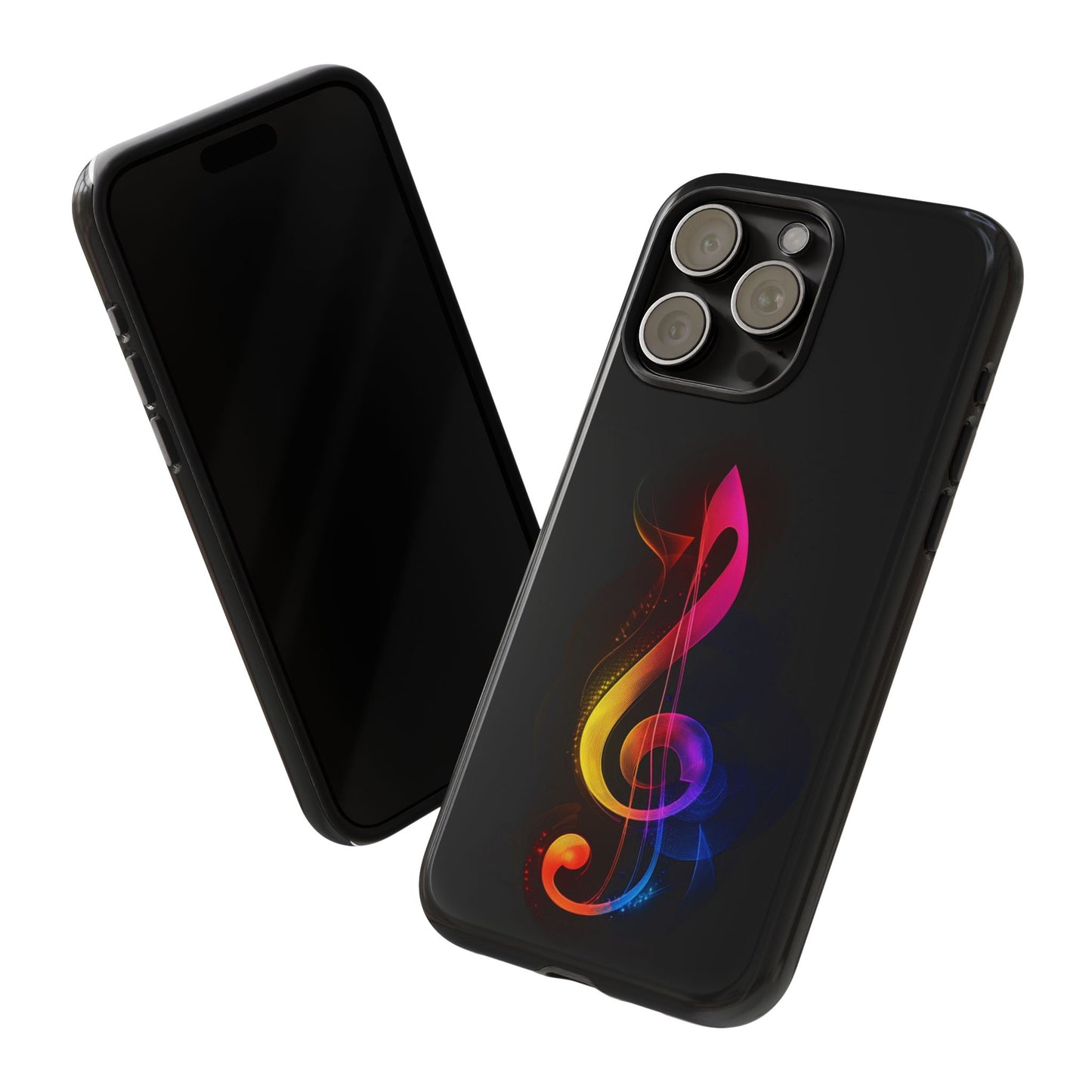 Colorful Music Note Phone Case, Unique Gift for Music Lovers, Flexible Tough Case, Smartphone Accessory, Personalized Music Gifts
