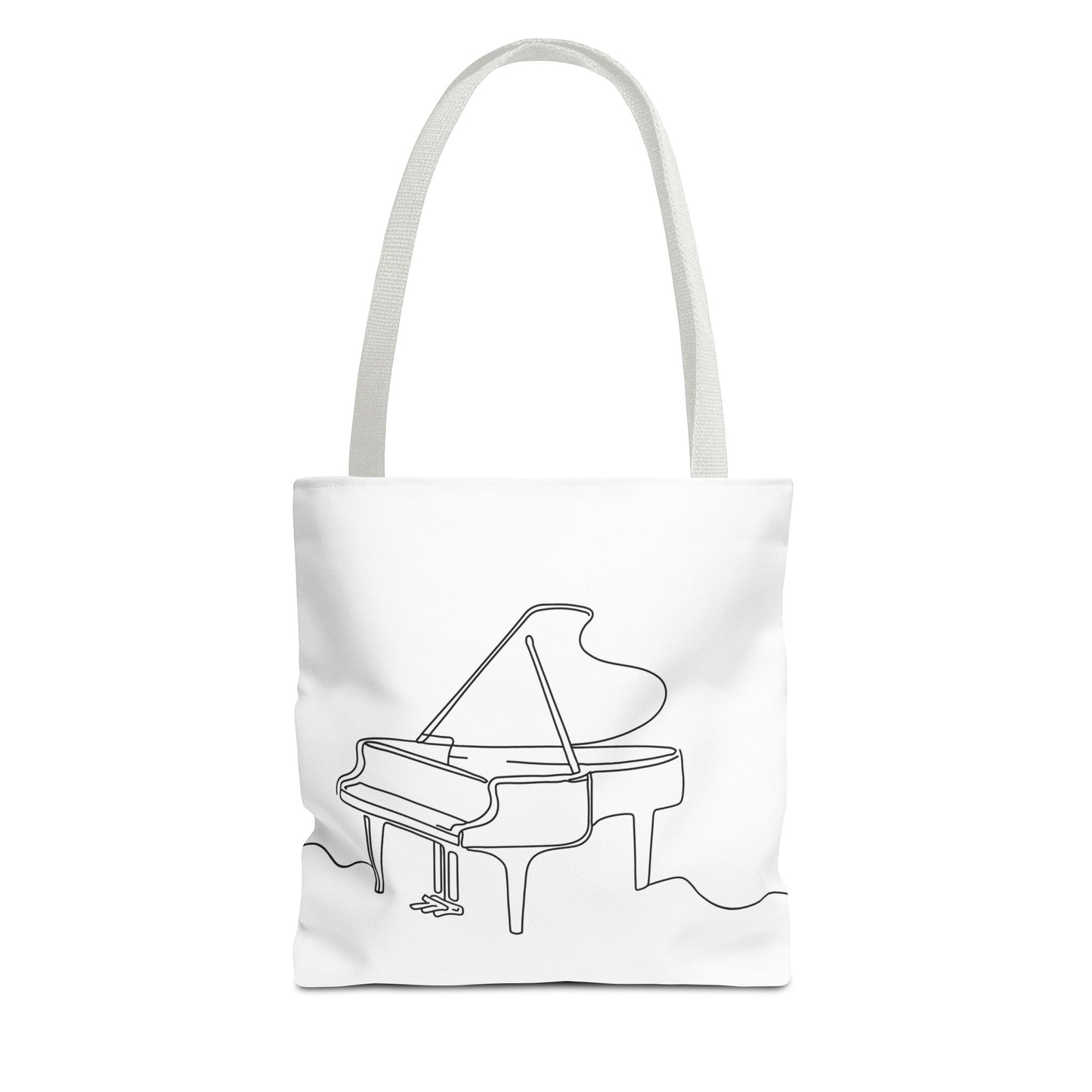 Musical Tote Bag Line Piano Design, Music Lover Gift, Stylish Shopper, Piano Enthusiast Accessory, Unique Musician Bag