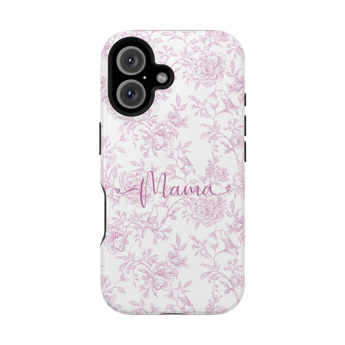 Chic Floral Magnetic Phone Case for Moms, Personalized Phone Cover, Stylish Tough Phone Case, Mother's Day Gift, Custom Phone Case