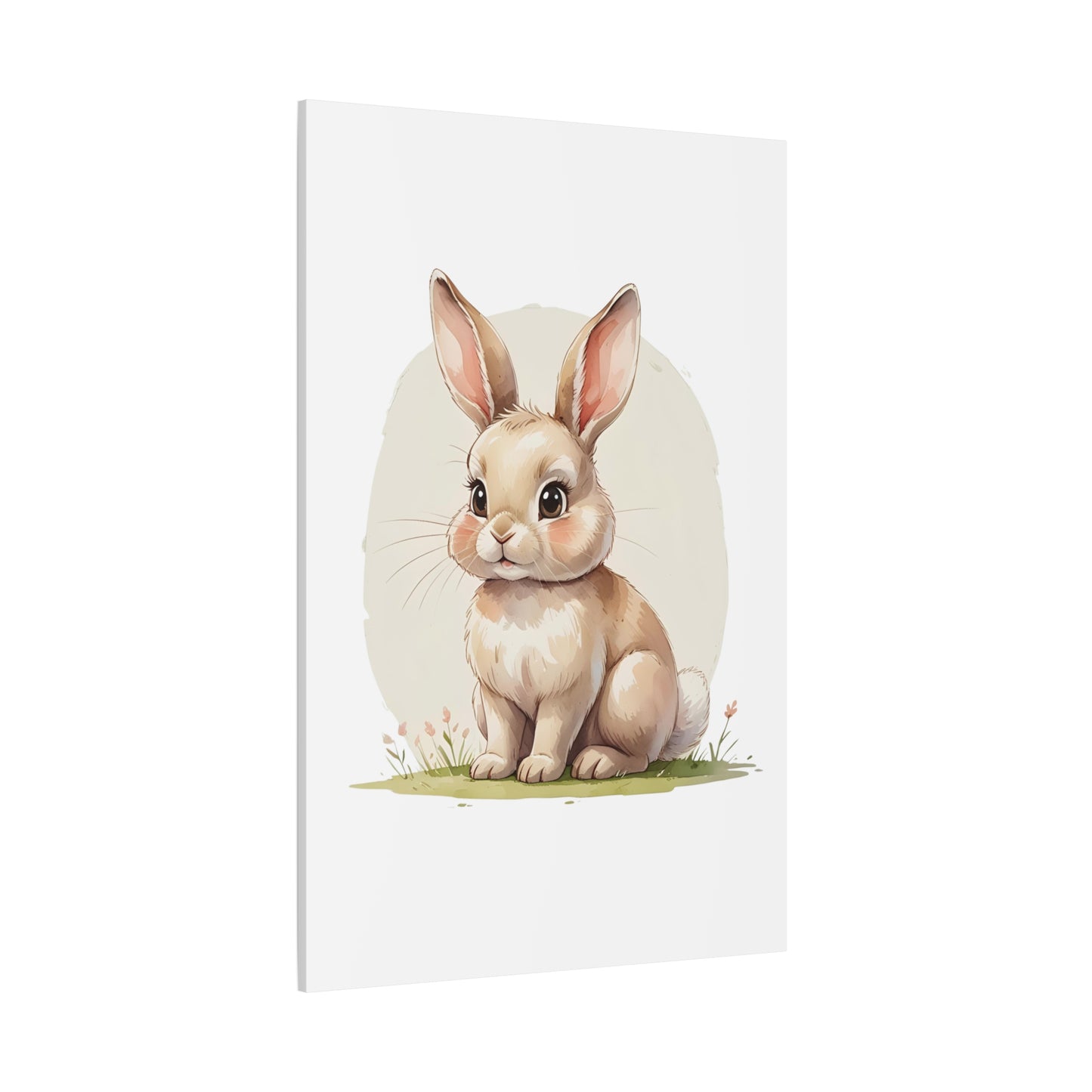Cute Bunny Canvas Art Print, Nursery Decor, Child's Room Artwork, Animal Wall Art, Easter Decoration, Gift Idea - Free Shipping