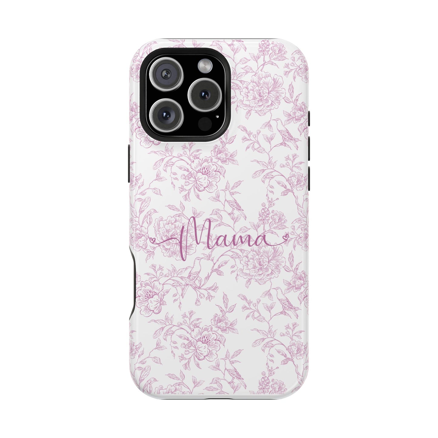 Chic Floral Magnetic Phone Case for Moms, Personalized Phone Cover, Stylish Tough Phone Case, Mother's Day Gift, Custom Phone Case