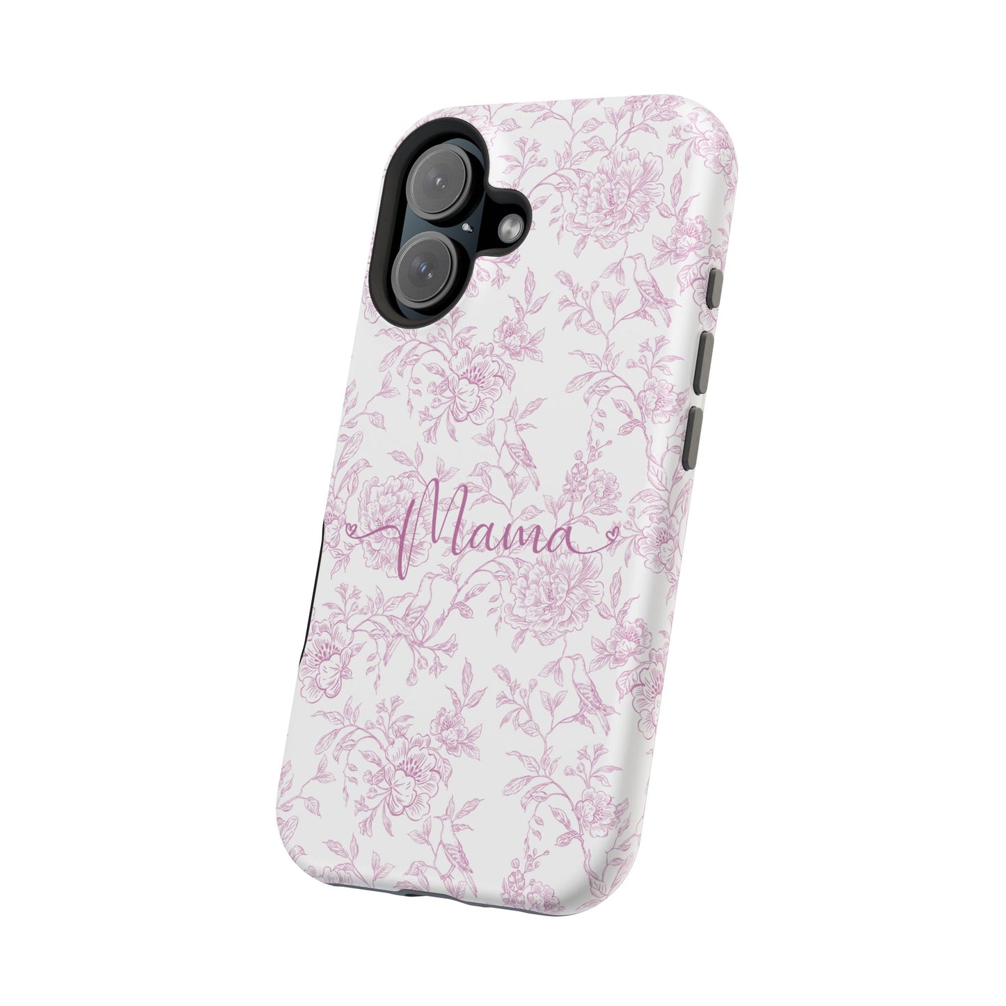 Chic Floral Magnetic Phone Case for Moms, Personalized Phone Cover, Stylish Tough Phone Case, Mother's Day Gift, Custom Phone Case