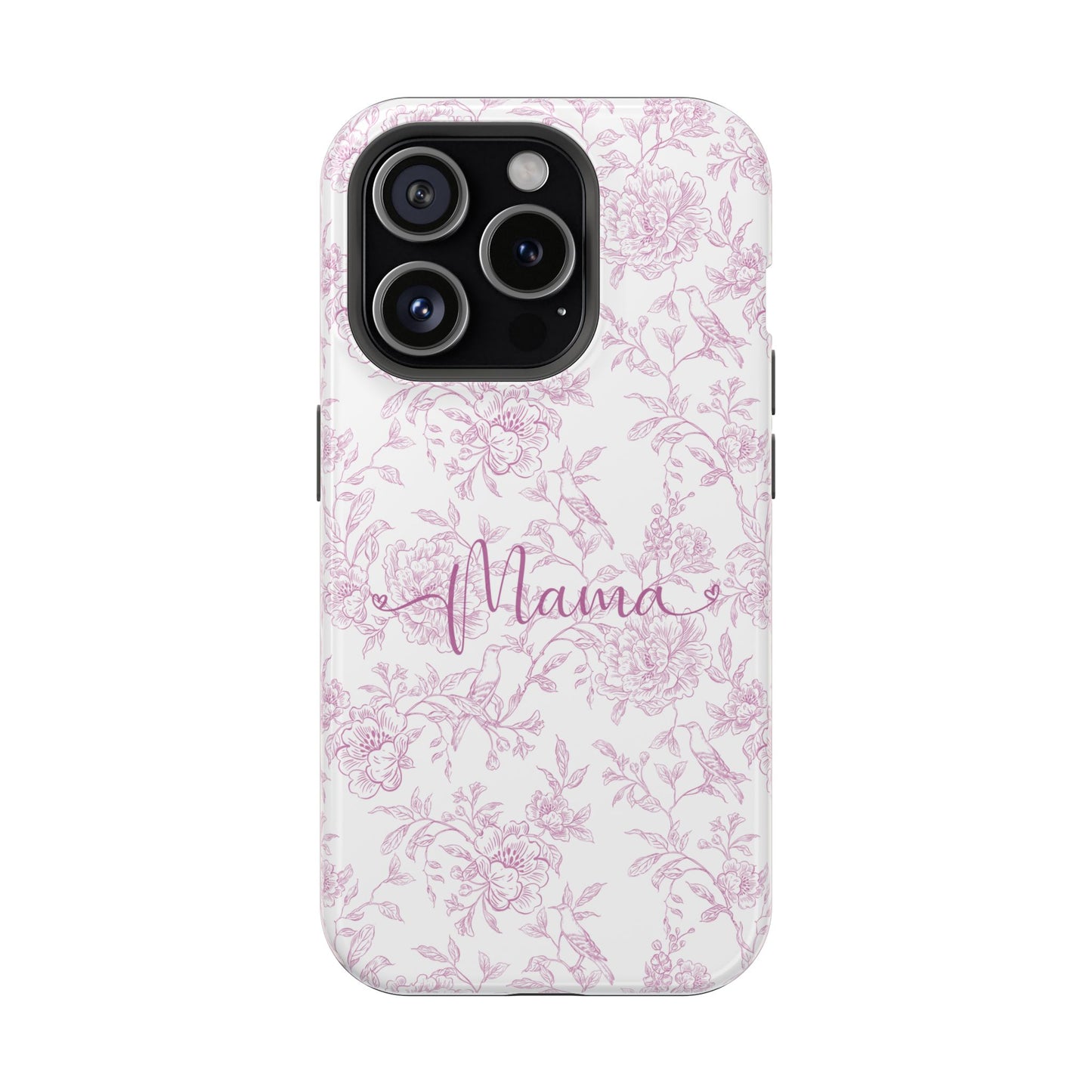 Chic Floral Magnetic Phone Case for Moms, Personalized Phone Cover, Stylish Tough Phone Case, Mother's Day Gift, Custom Phone Case