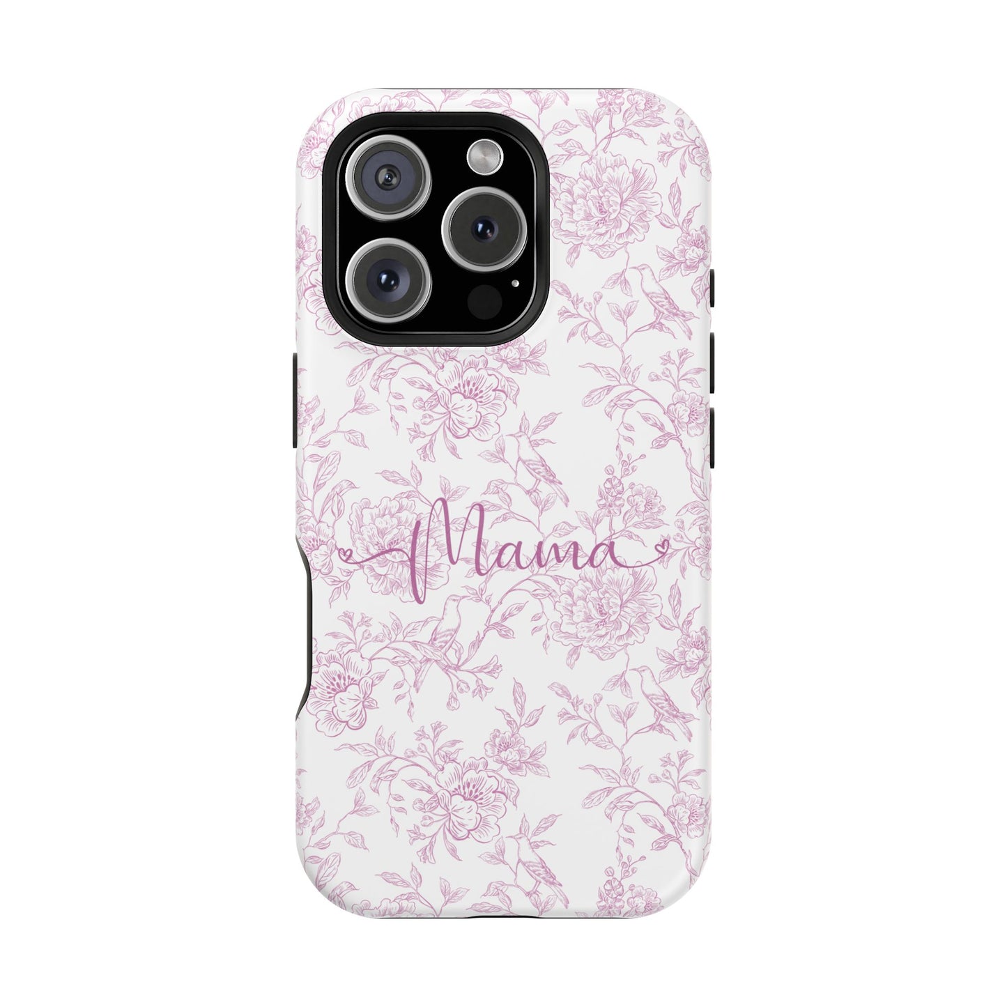 Chic Floral Magnetic Phone Case for Moms, Personalized Phone Cover, Stylish Tough Phone Case, Mother's Day Gift, Custom Phone Case