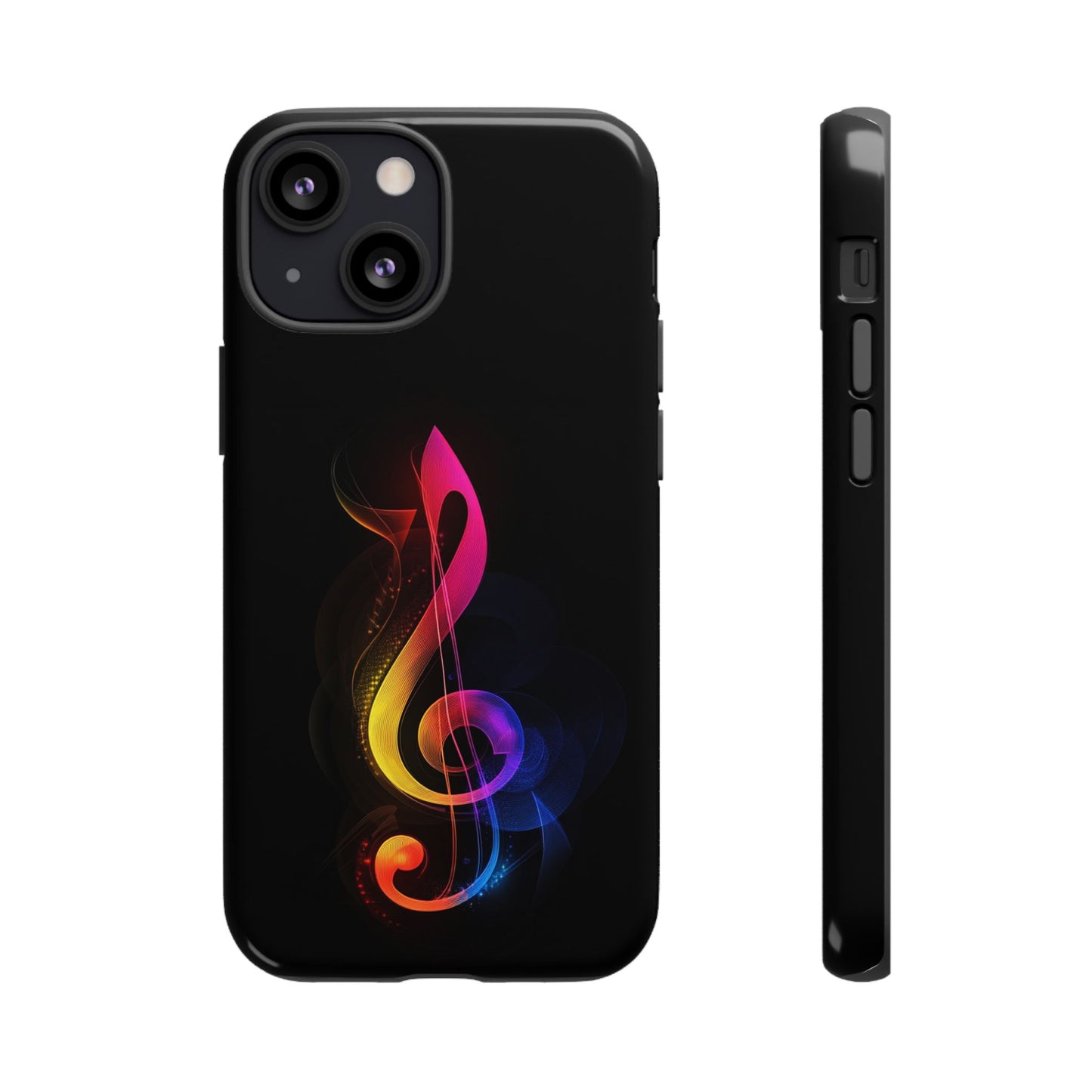 Colorful Music Note Phone Case, Unique Gift for Music Lovers, Flexible Tough Case, Smartphone Accessory, Personalized Music Gifts