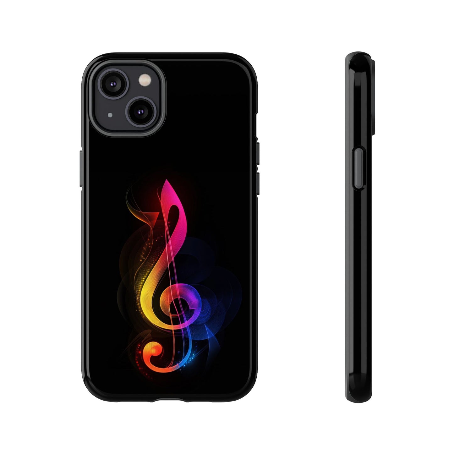 Colorful Music Note Phone Case, Unique Gift for Music Lovers, Flexible Tough Case, Smartphone Accessory, Personalized Music Gifts