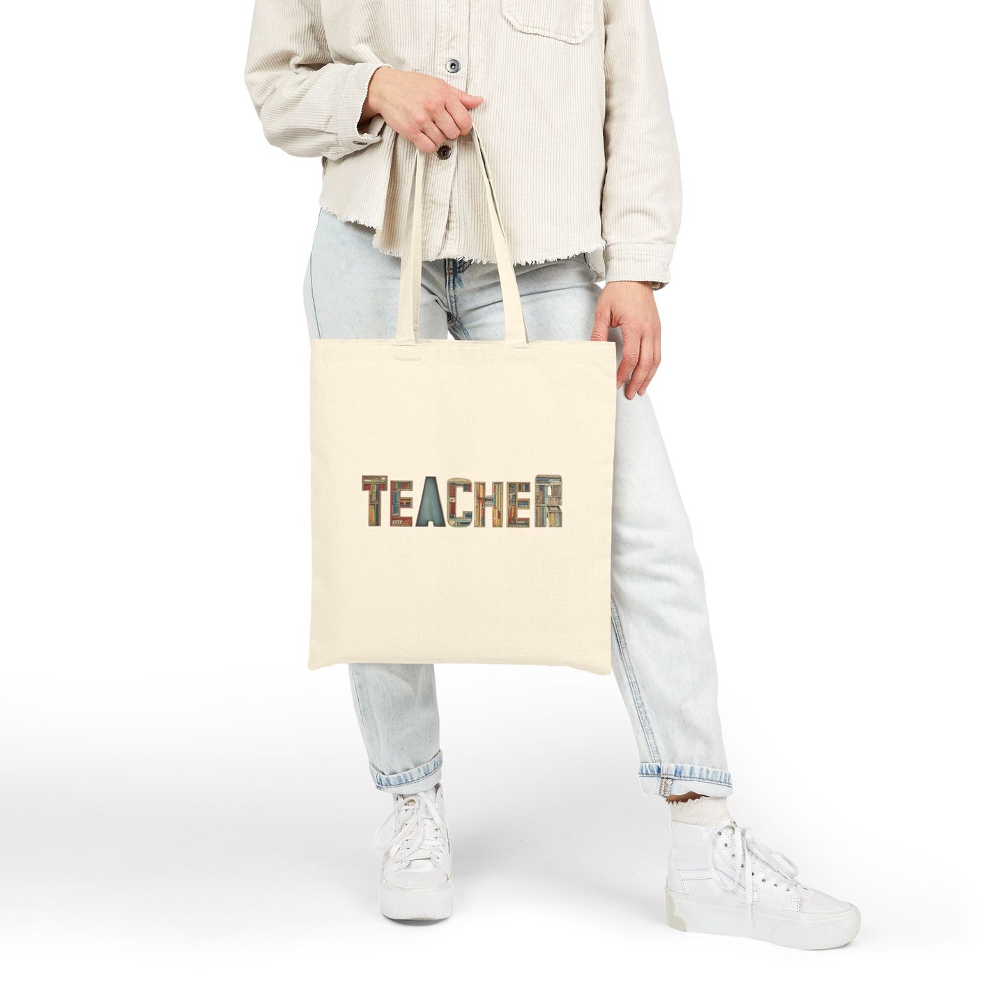 Teacher Appreciation Gift Tote Bag, Eco-Friendly Shopping Bag, Classroom Essential, Personalized Canvas Bag, Back to School