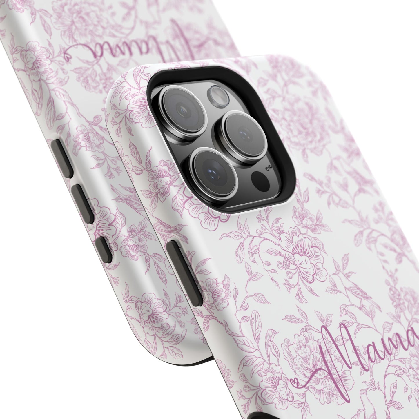 Chic Floral Magnetic Phone Case for Moms, Personalized Phone Cover, Stylish Tough Phone Case, Mother's Day Gift, Custom Phone Case