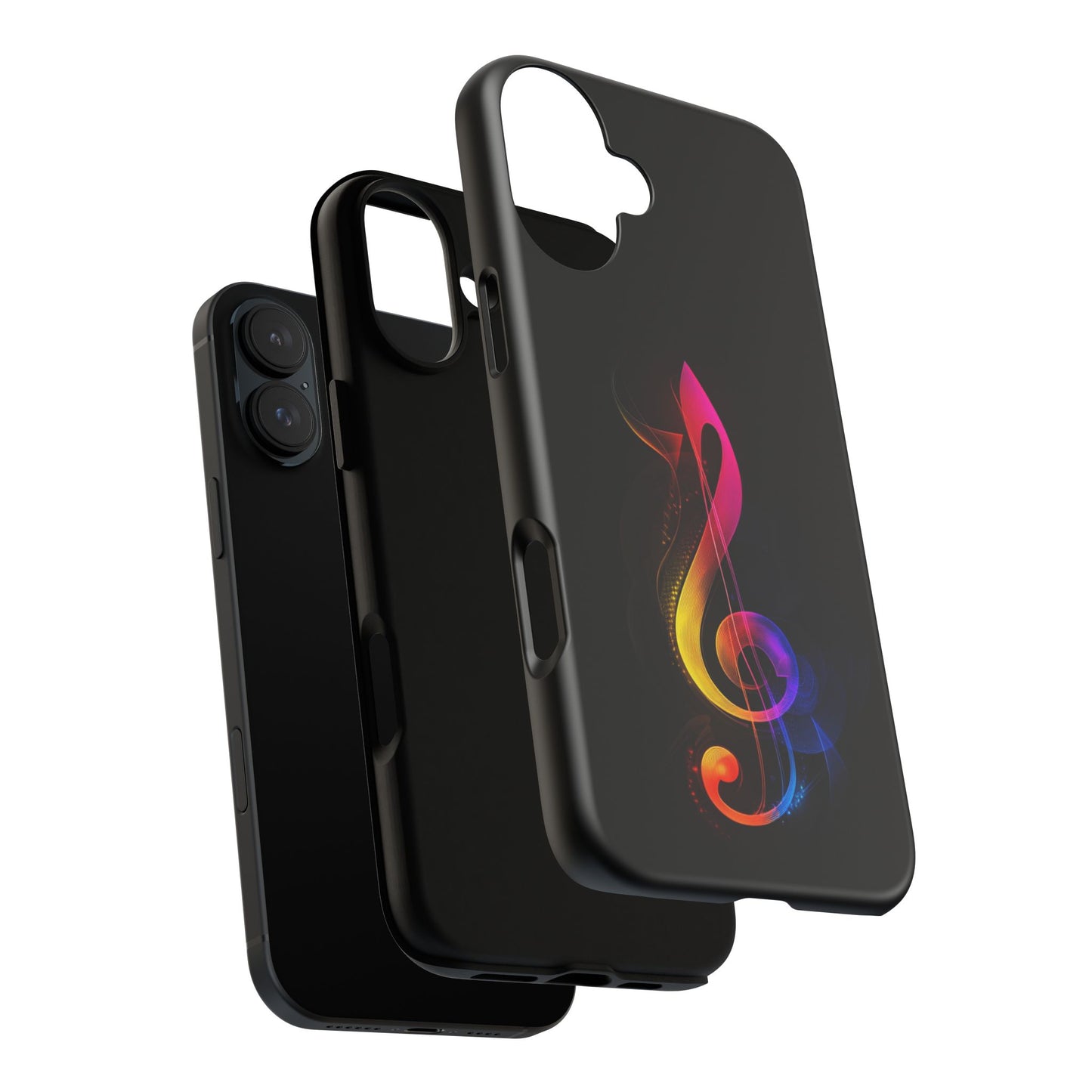 Colorful Music Note Phone Case, Unique Gift for Music Lovers, Flexible Tough Case, Smartphone Accessory, Personalized Music Gifts