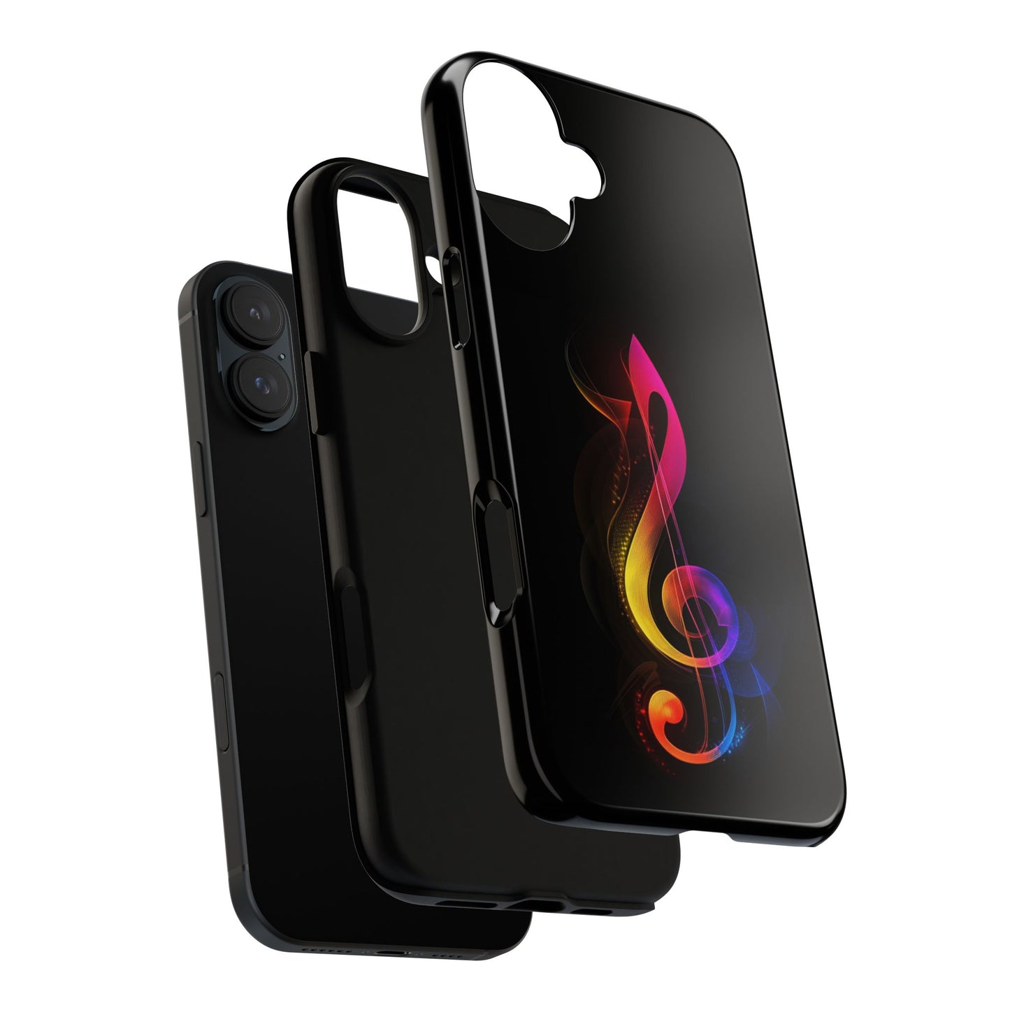 Colorful Music Note Phone Case, Unique Gift for Music Lovers, Flexible Tough Case, Smartphone Accessory, Personalized Music Gifts