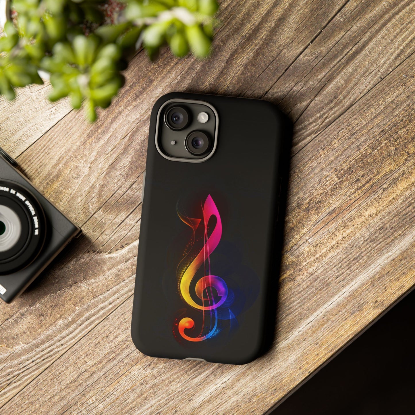 Colorful Music Note Phone Case, Unique Gift for Music Lovers, Flexible Tough Case, Smartphone Accessory, Personalized Music Gifts