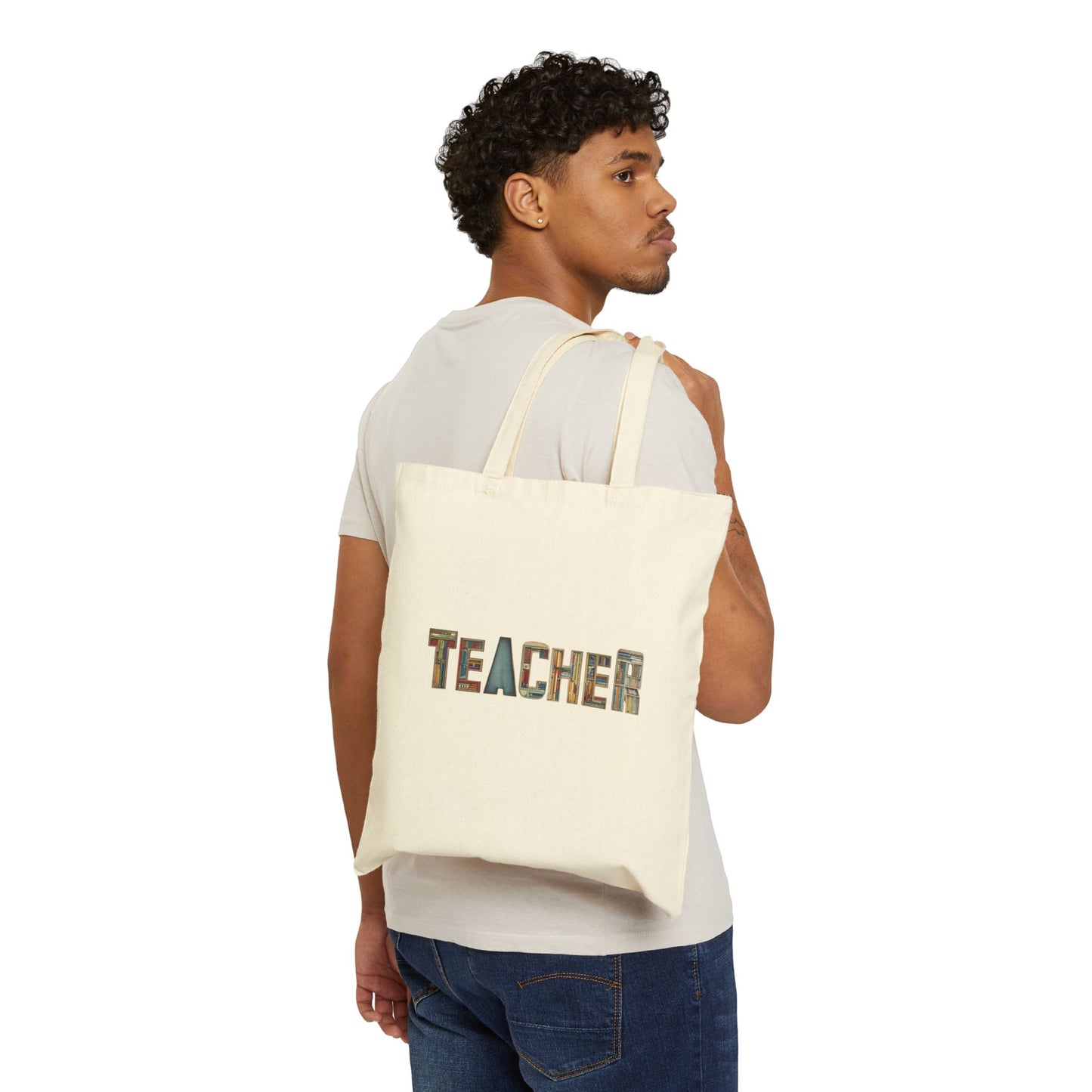 Teacher Appreciation Gift Tote Bag, Eco-Friendly Shopping Bag, Classroom Essential, Personalized Canvas Bag, Back to School