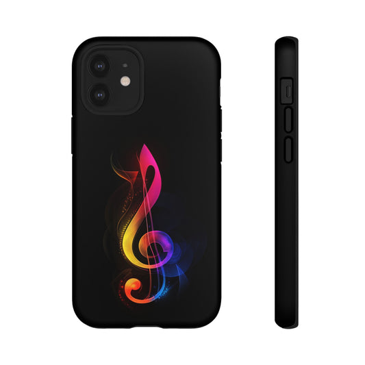 Colorful Music Note Phone Case, Unique Gift for Music Lovers, Flexible Tough Case, Smartphone Accessory, Personalized Music Gifts