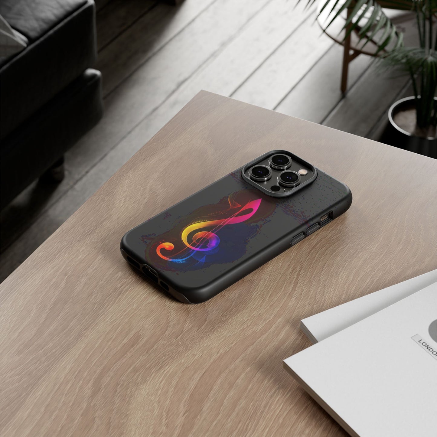 Colorful Music Note Phone Case, Unique Gift for Music Lovers, Flexible Tough Case, Smartphone Accessory, Personalized Music Gifts
