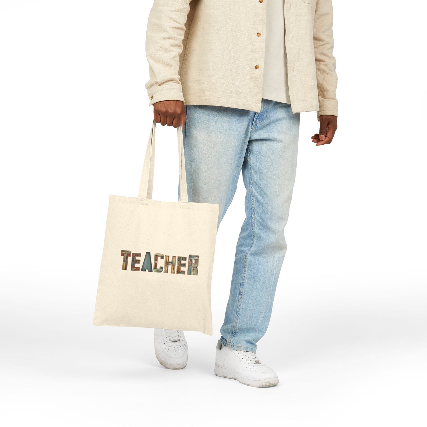 Teacher Appreciation Gift Tote Bag, Eco-Friendly Shopping Bag, Classroom Essential, Personalized Canvas Bag, Back to School