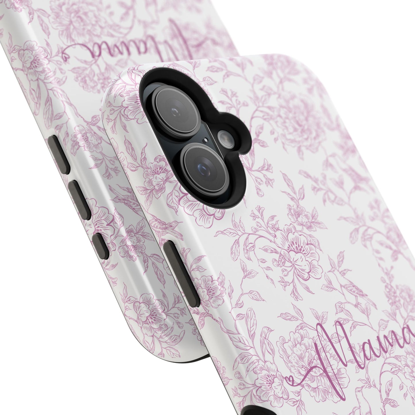 Chic Floral Magnetic Phone Case for Moms, Personalized Phone Cover, Stylish Tough Phone Case, Mother's Day Gift, Custom Phone Case