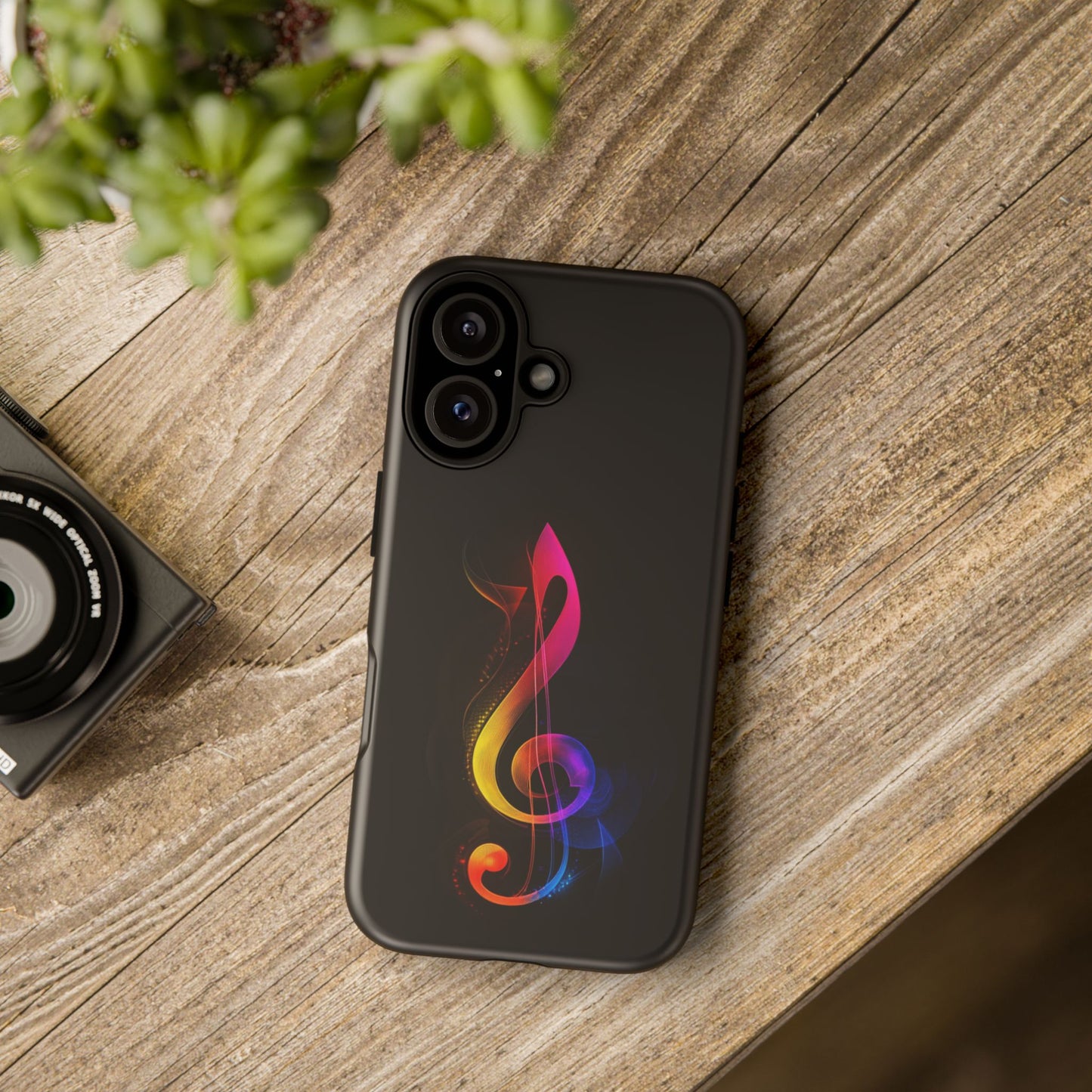 Colorful Music Note Phone Case, Unique Gift for Music Lovers, Flexible Tough Case, Smartphone Accessory, Personalized Music Gifts