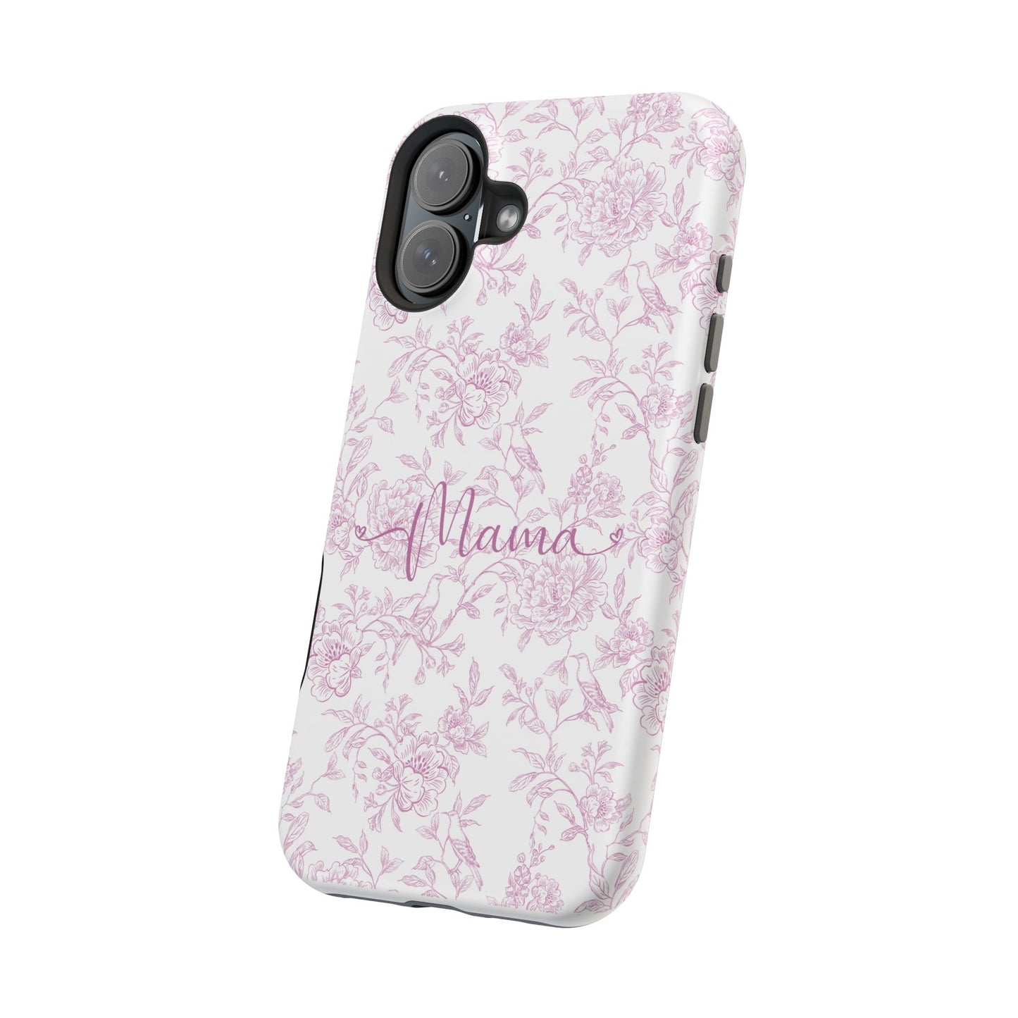 Chic Floral Magnetic Phone Case for Moms, Personalized Phone Cover, Stylish Tough Phone Case, Mother's Day Gift, Custom Phone Case
