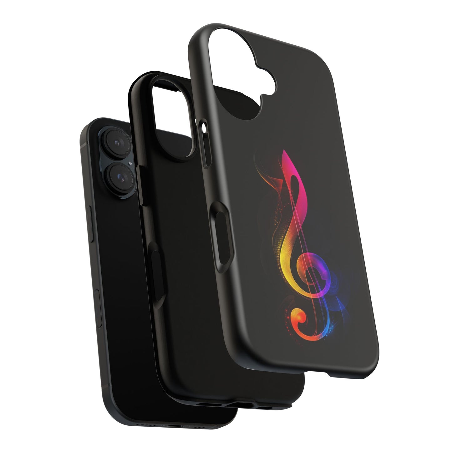 Colorful Music Note Phone Case, Unique Gift for Music Lovers, Flexible Tough Case, Smartphone Accessory, Personalized Music Gifts
