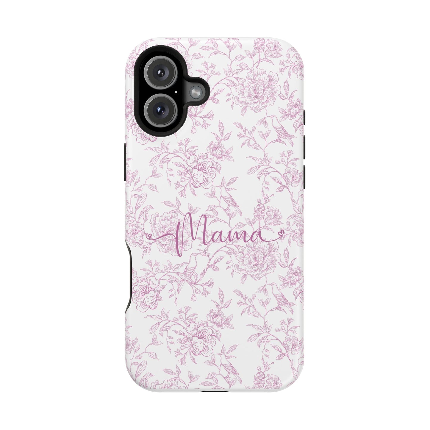 Chic Floral Magnetic Phone Case for Moms, Personalized Phone Cover, Stylish Tough Phone Case, Mother's Day Gift, Custom Phone Case