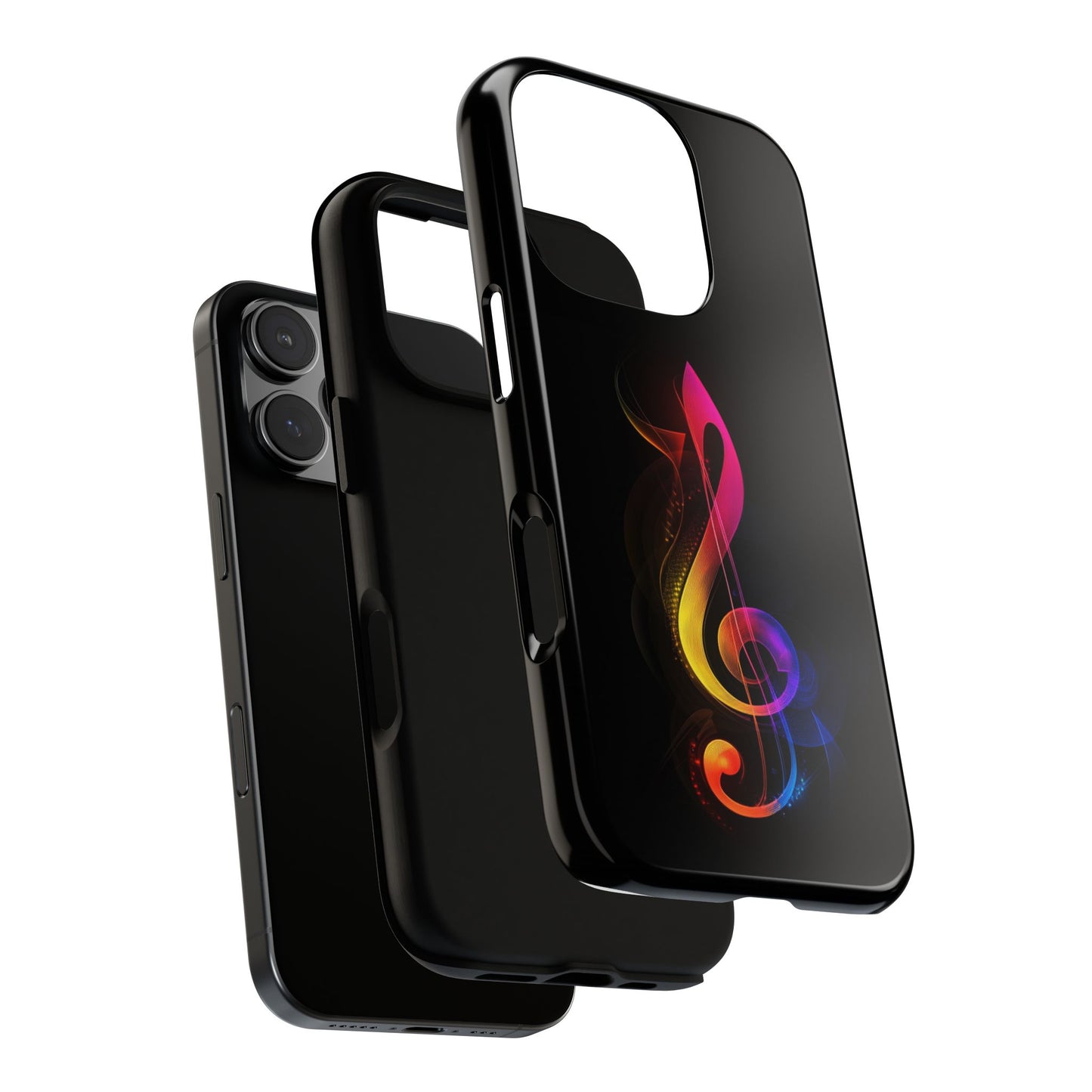 Colorful Music Note Phone Case, Unique Gift for Music Lovers, Flexible Tough Case, Smartphone Accessory, Personalized Music Gifts