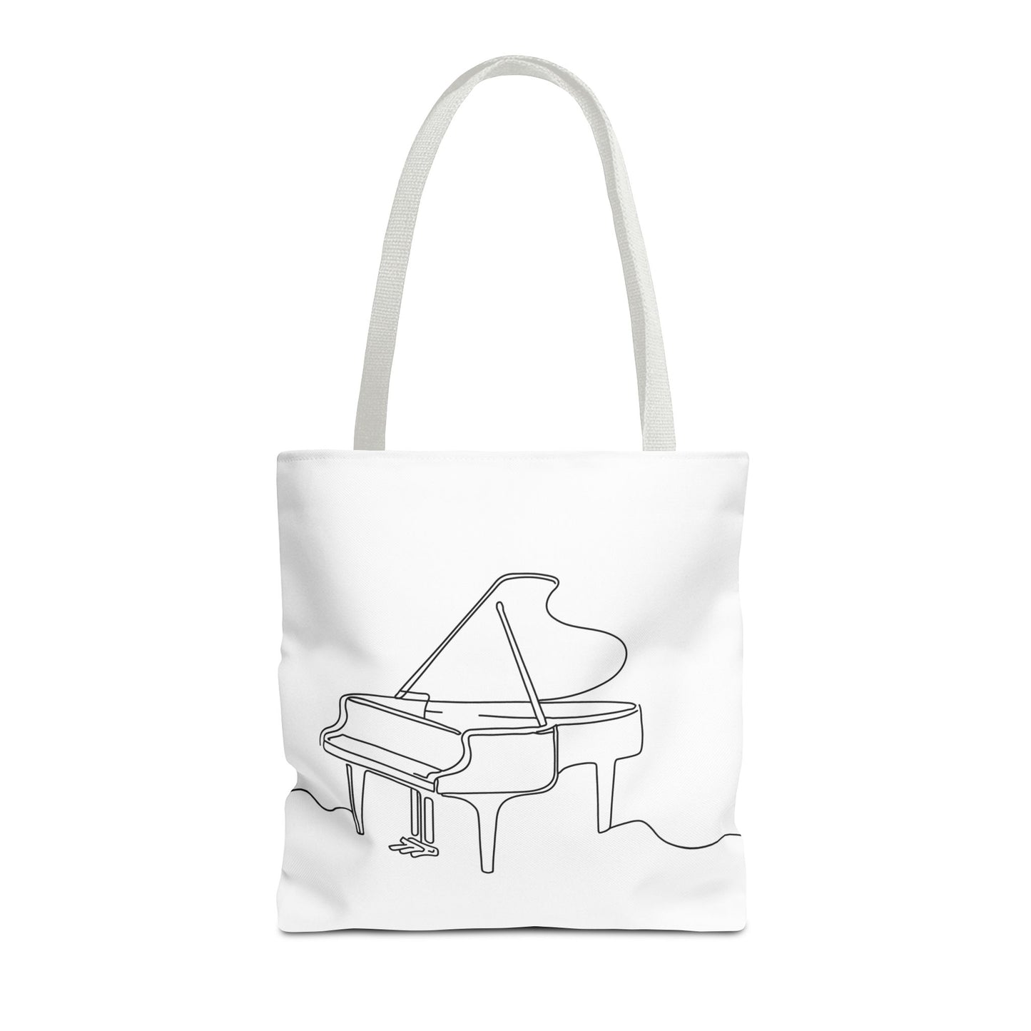 Musical Tote Bag Line Piano Design, Music Lover Gift, Stylish Shopper, Piano Enthusiast Accessory, Unique Musician Bag