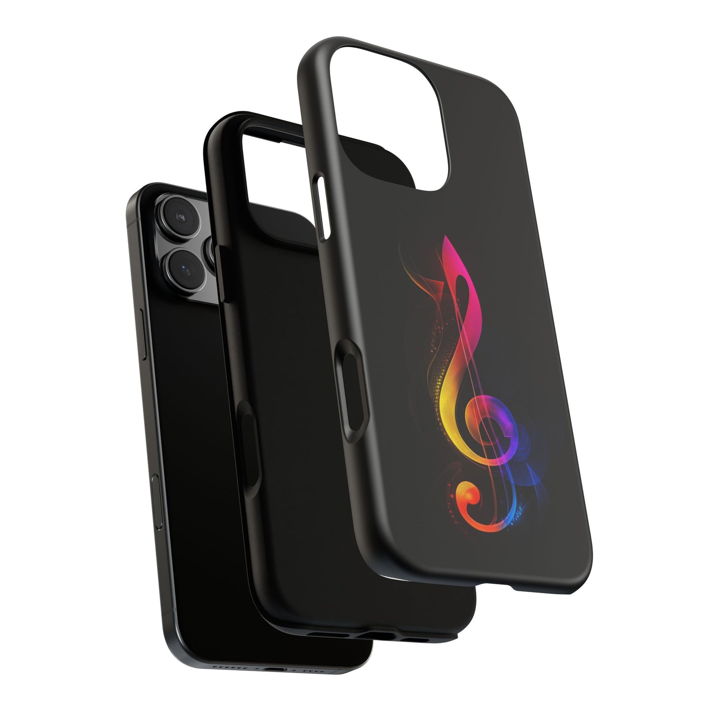Colorful Music Note Phone Case, Unique Gift for Music Lovers, Flexible Tough Case, Smartphone Accessory, Personalized Music Gifts