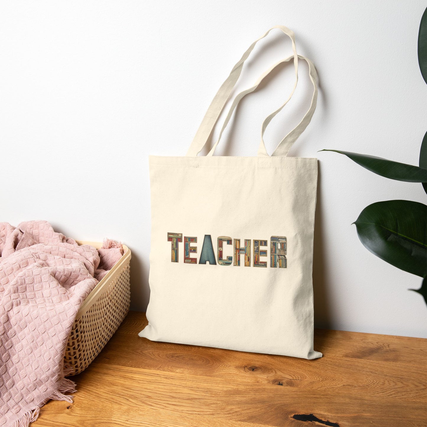 Teacher Appreciation Gift Tote Bag, Eco-Friendly Shopping Bag, Classroom Essential, Personalized Canvas Bag, Back to School