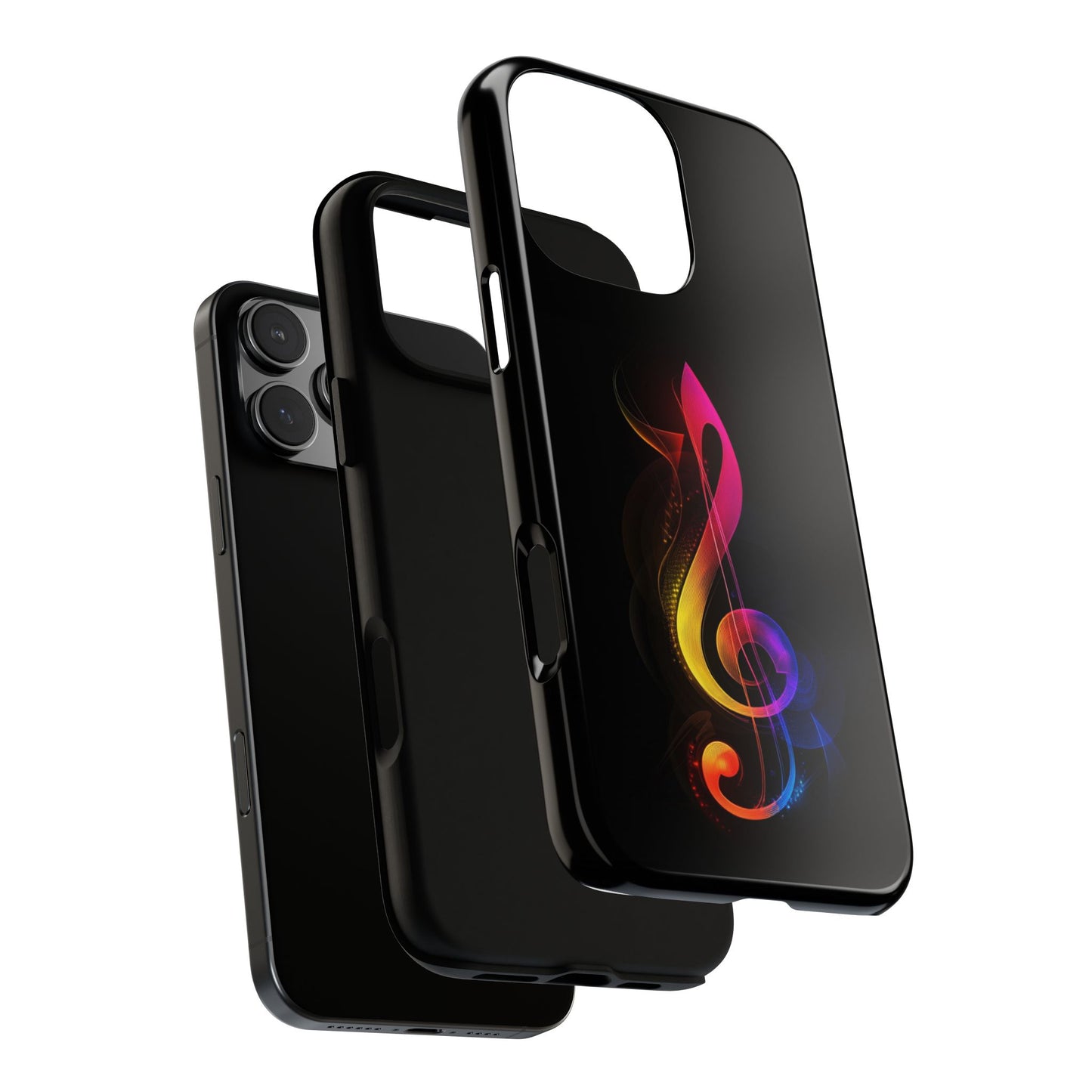 Colorful Music Note Phone Case, Unique Gift for Music Lovers, Flexible Tough Case, Smartphone Accessory, Personalized Music Gifts