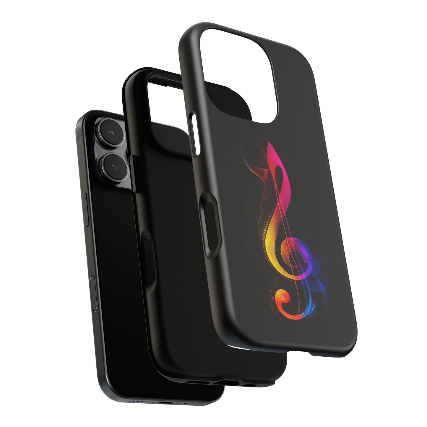 Colorful Music Note Phone Case, Unique Gift for Music Lovers, Flexible Tough Case, Smartphone Accessory, Personalized Music Gifts
