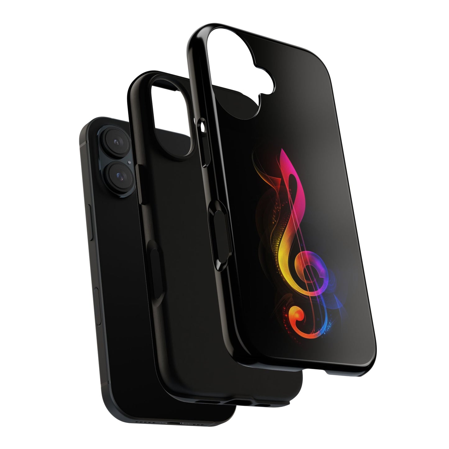 Colorful Music Note Phone Case, Unique Gift for Music Lovers, Flexible Tough Case, Smartphone Accessory, Personalized Music Gifts