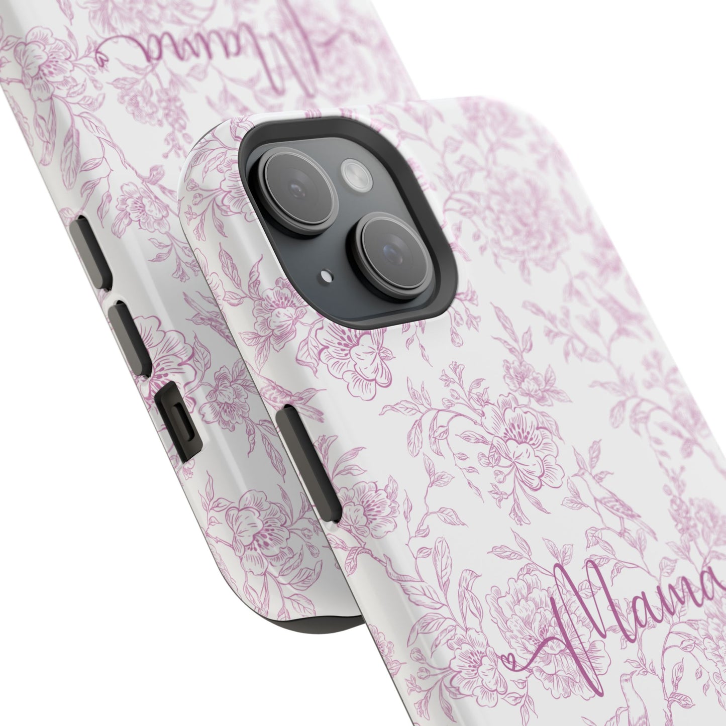 Chic Floral Magnetic Phone Case for Moms, Personalized Phone Cover, Stylish Tough Phone Case, Mother's Day Gift, Custom Phone Case