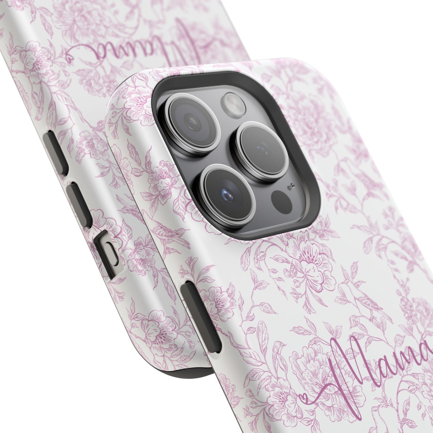 Chic Floral Magnetic Phone Case for Moms, Personalized Phone Cover, Stylish Tough Phone Case, Mother's Day Gift, Custom Phone Case