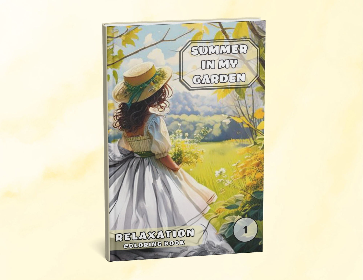 Summer in My Garden Coloring Book – Relaxation Coloring Book – Printable PDF Coloring for Stress Relief & Mindfulness, 50 pages, digital PDF