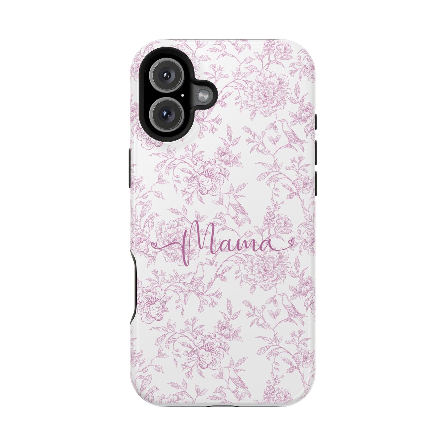 Chic Floral Magnetic Phone Case for Moms, Personalized Phone Cover, Stylish Tough Phone Case, Mother's Day Gift, Custom Phone Case