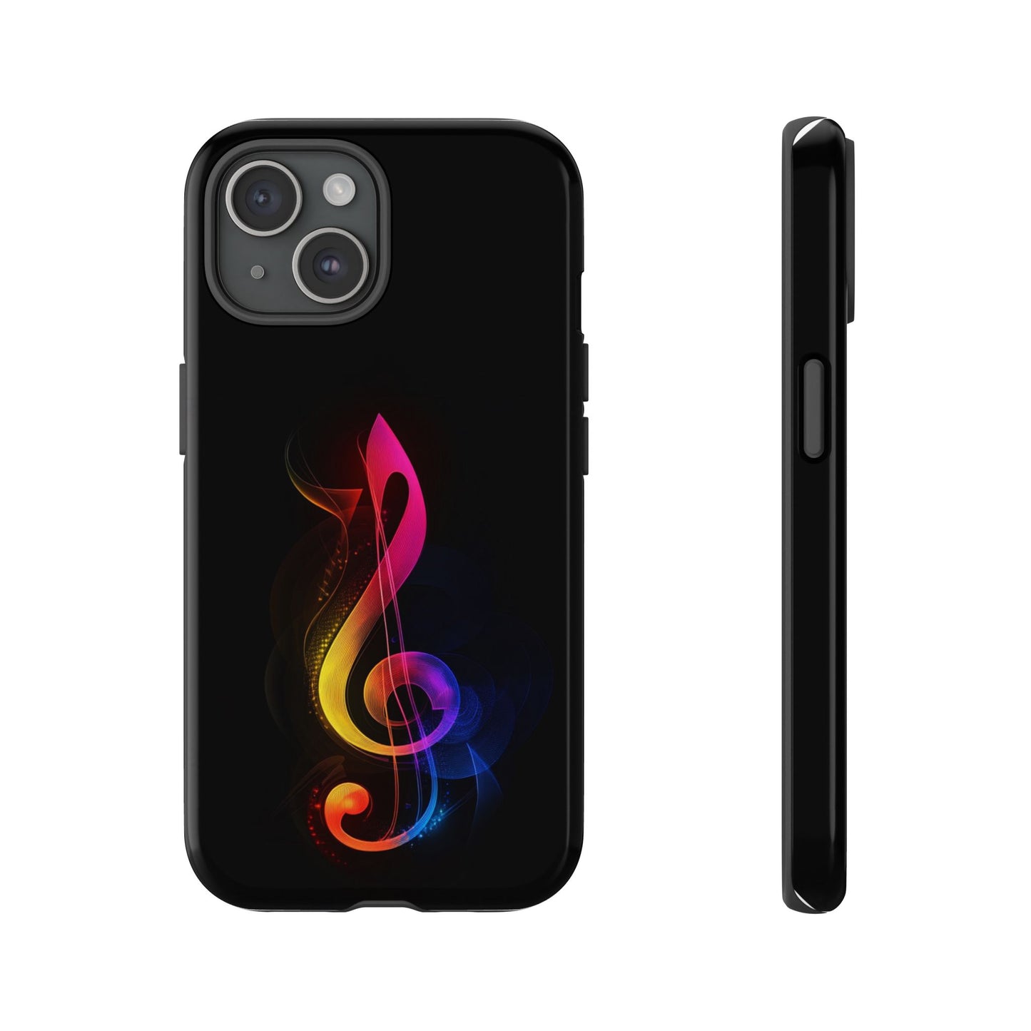 Colorful Music Note Phone Case, Unique Gift for Music Lovers, Flexible Tough Case, Smartphone Accessory, Personalized Music Gifts