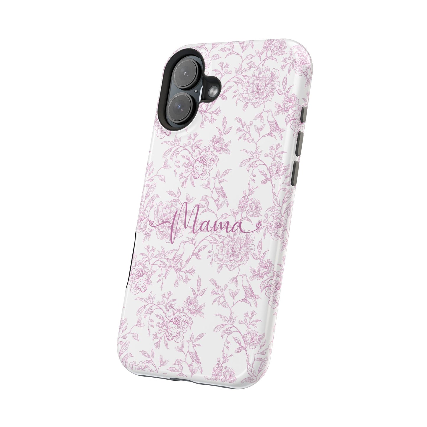 Chic Floral Magnetic Phone Case for Moms, Personalized Phone Cover, Stylish Tough Phone Case, Mother's Day Gift, Custom Phone Case