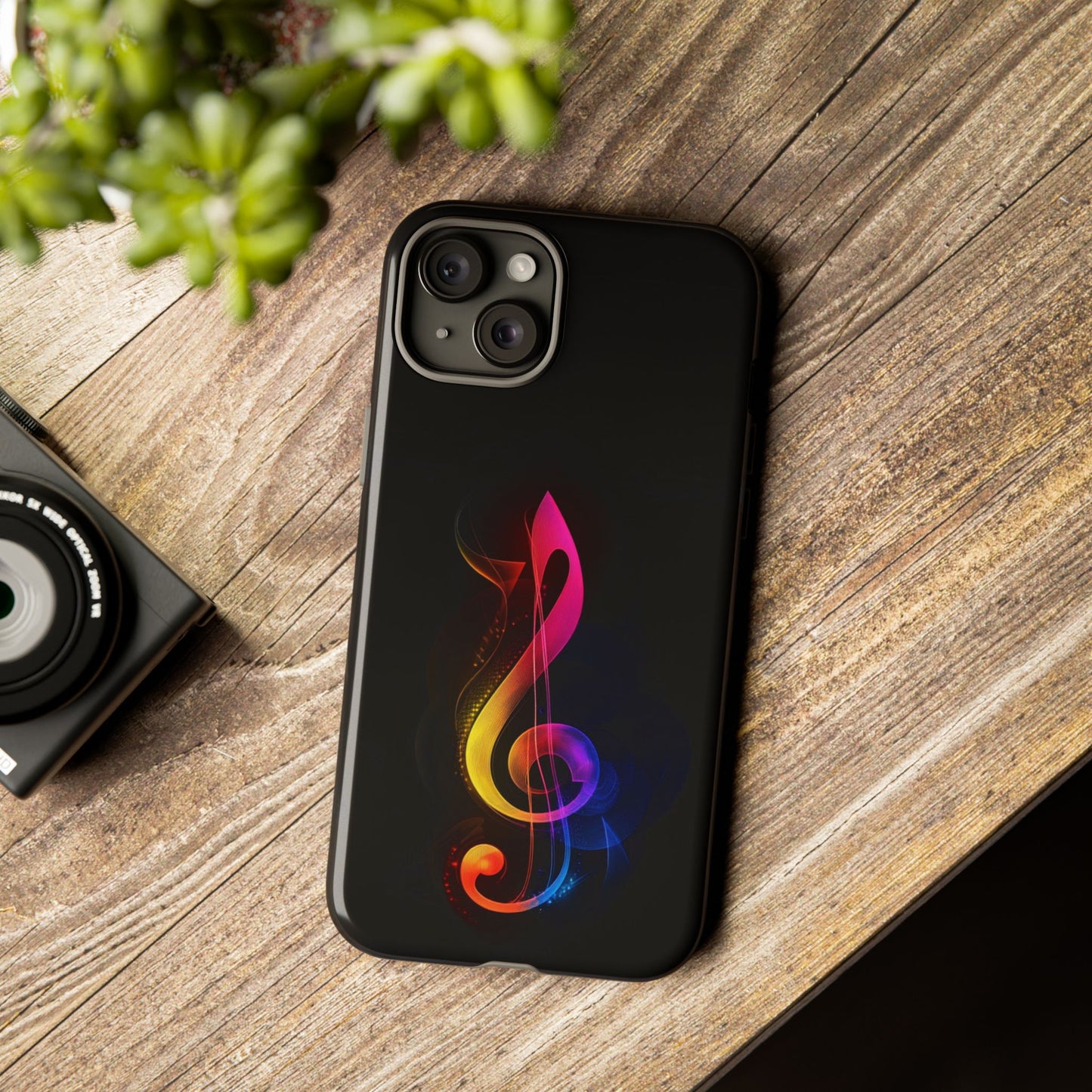 Colorful Music Note Phone Case, Unique Gift for Music Lovers, Flexible Tough Case, Smartphone Accessory, Personalized Music Gifts