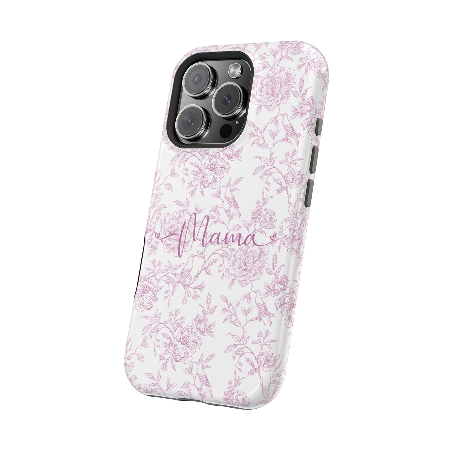 Chic Floral Magnetic Phone Case for Moms, Personalized Phone Cover, Stylish Tough Phone Case, Mother's Day Gift, Custom Phone Case