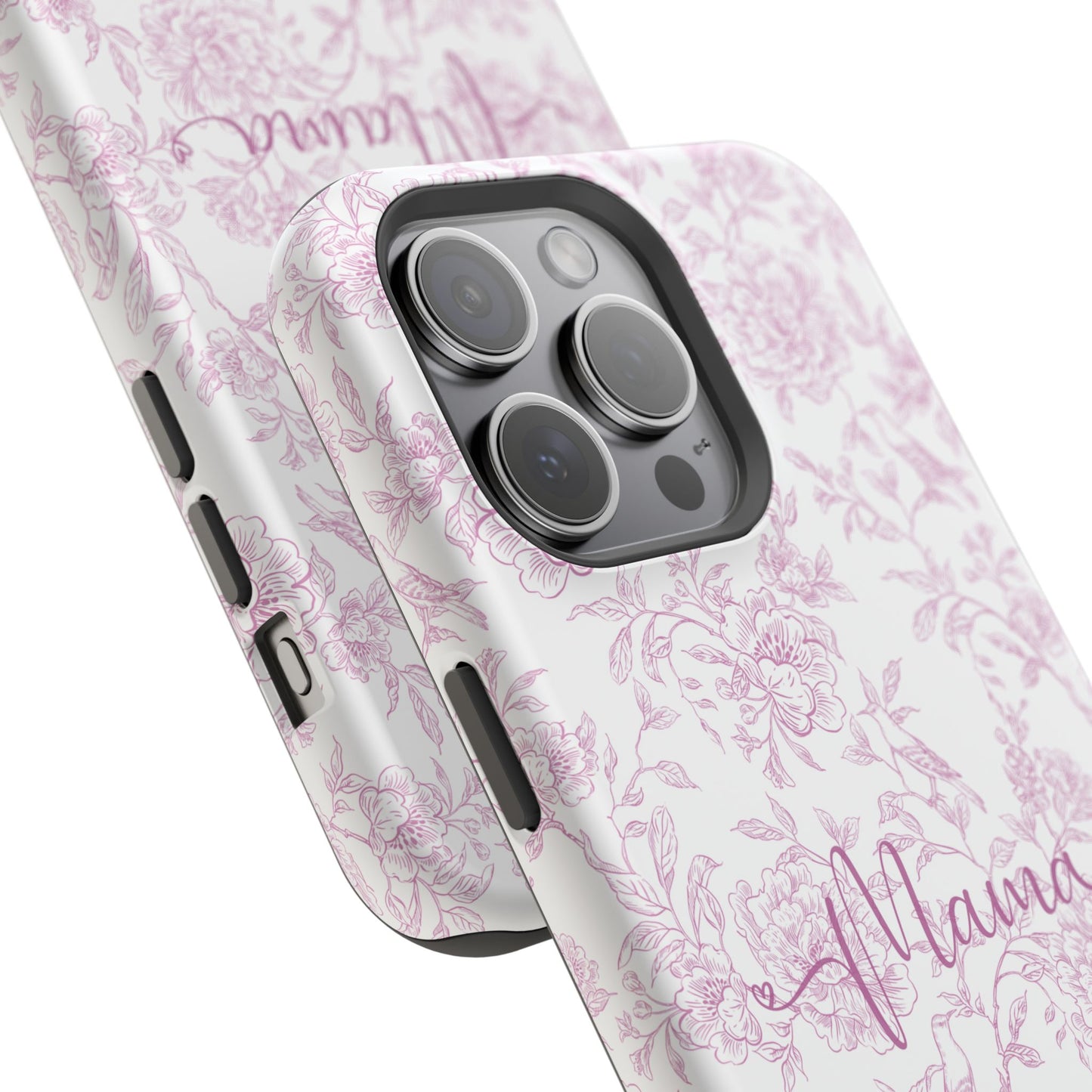 Chic Floral Magnetic Phone Case for Moms, Personalized Phone Cover, Stylish Tough Phone Case, Mother's Day Gift, Custom Phone Case
