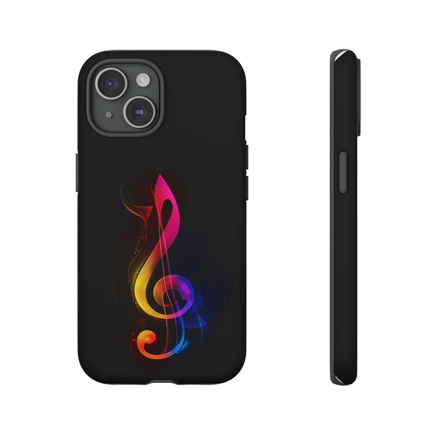 Colorful Music Note Phone Case, Unique Gift for Music Lovers, Flexible Tough Case, Smartphone Accessory, Personalized Music Gifts