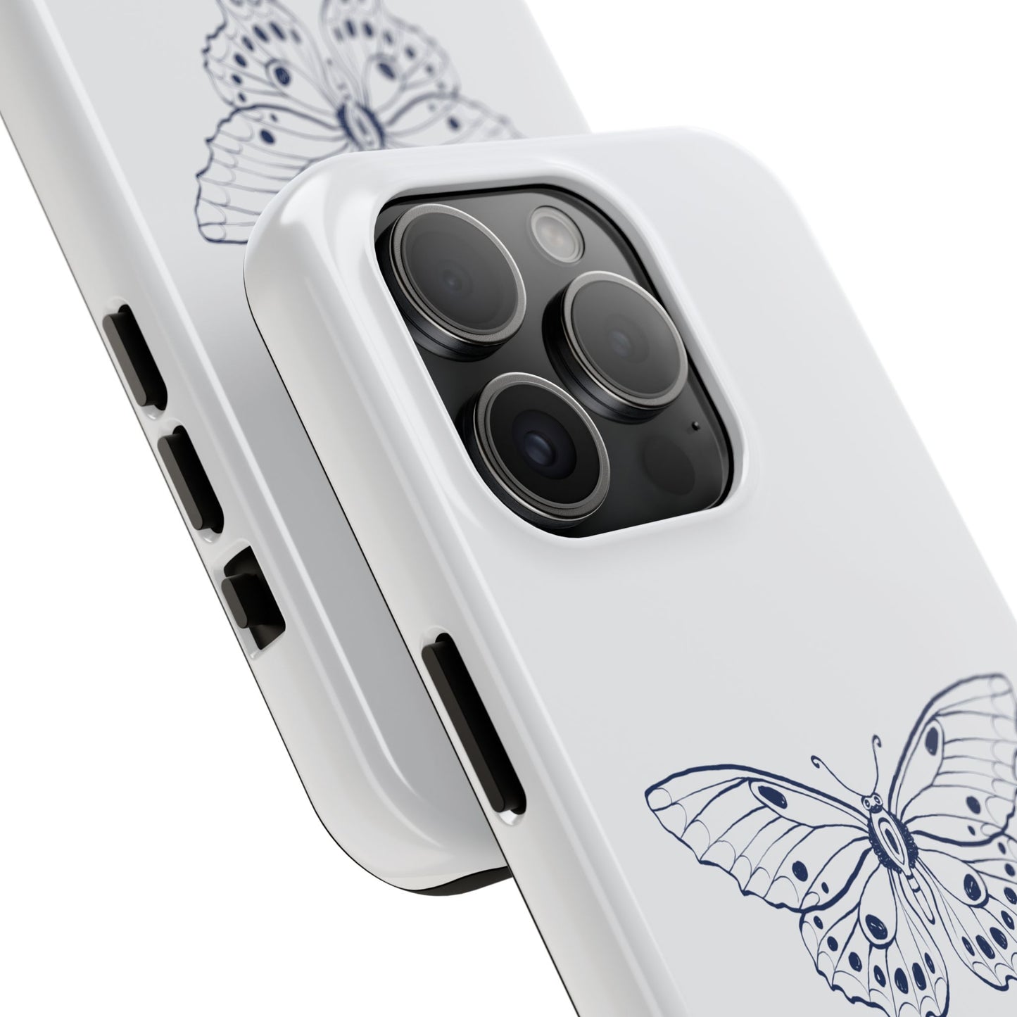 Farfalla Tough Phone Case - Butterfly Design, Protective Cover, Hard Shell Case, Stylish Smartphone Accessories, Gift for Tech Lovers