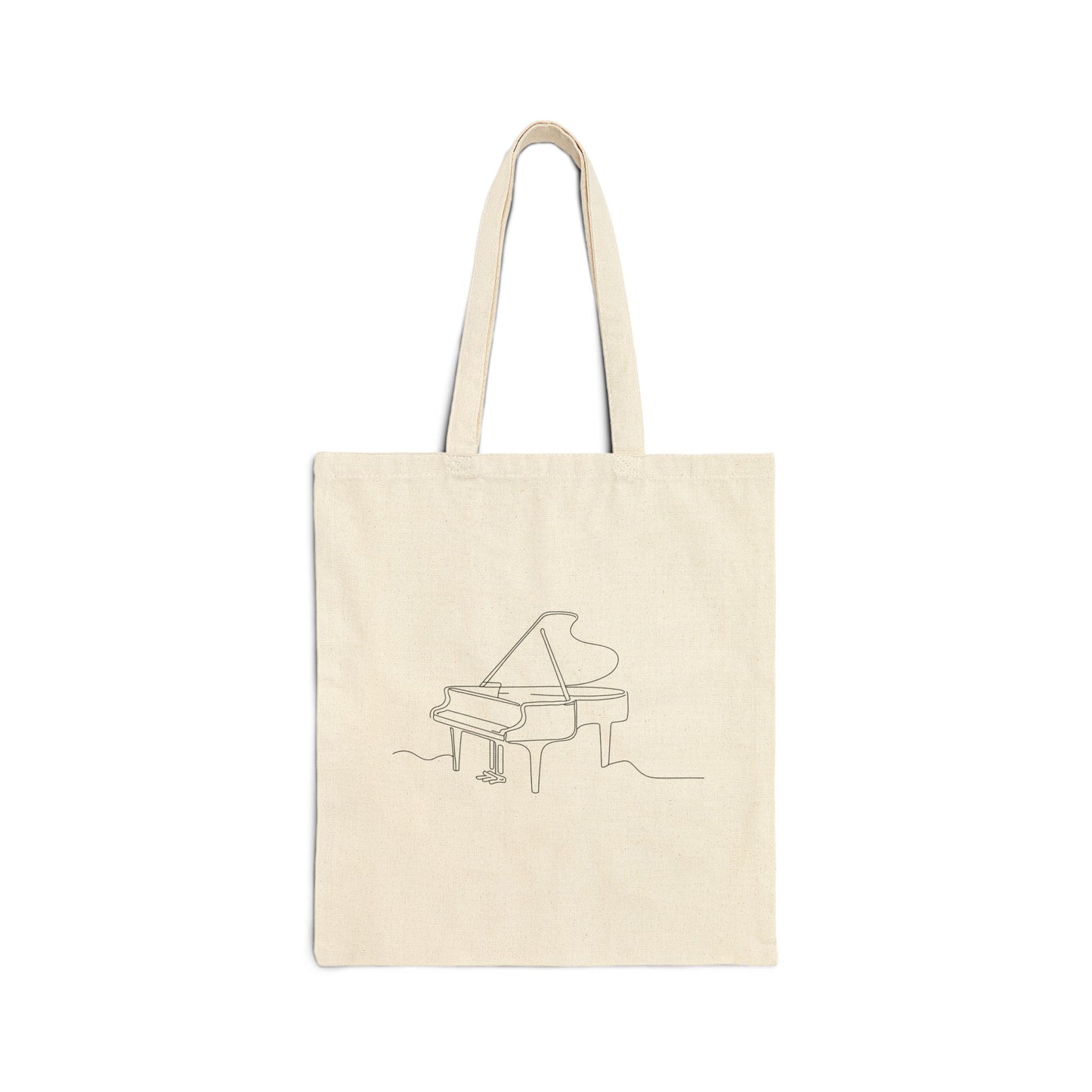 Line Art Piano Tote Bag, Musician Gift, Music Tote, Musical Instrument Bag, Music Teacher Gift, Music Lover Tote, Grand Piano Graphic Bag