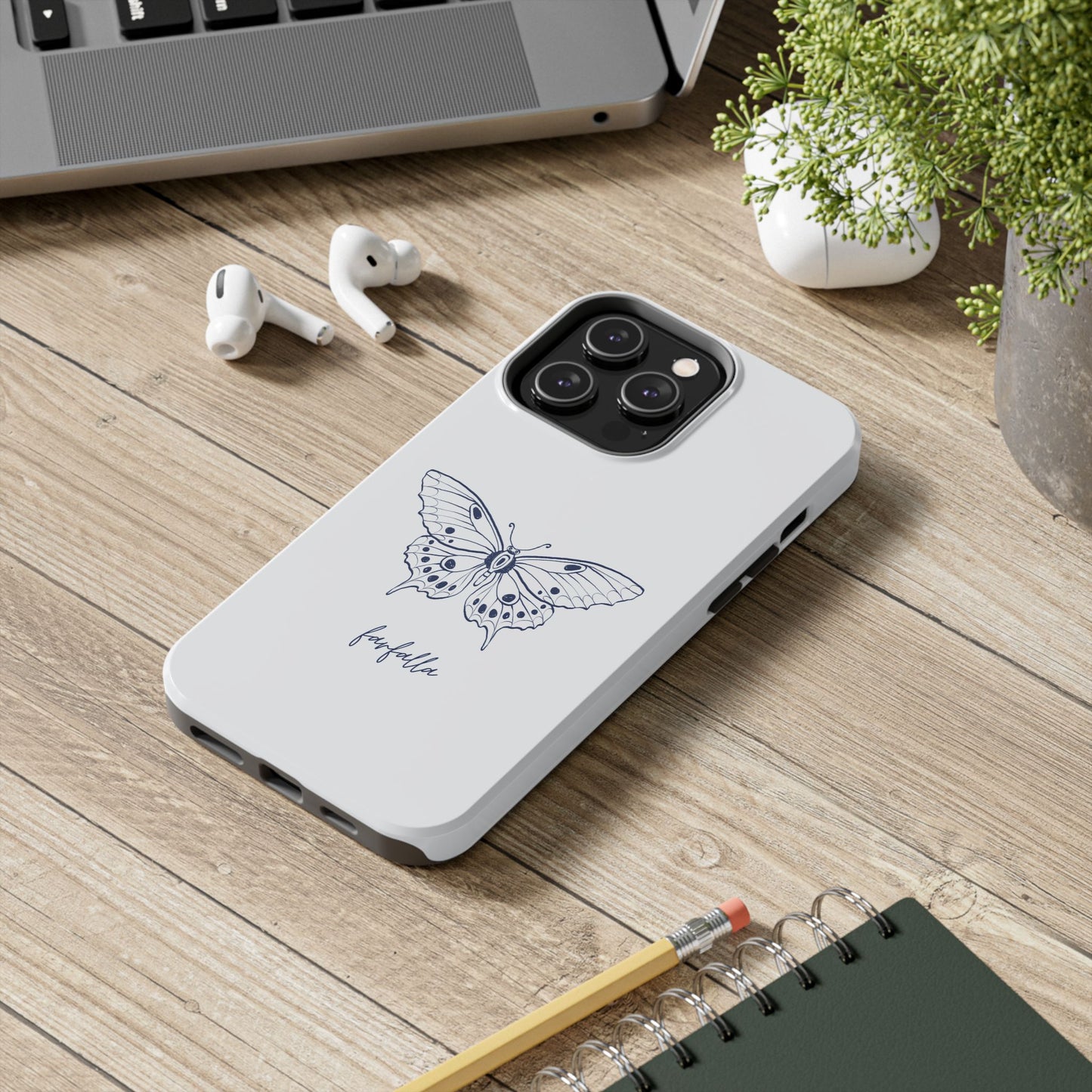 Farfalla Tough Phone Case - Butterfly Design, Protective Cover, Hard Shell Case, Stylish Smartphone Accessories, Gift for Tech Lovers