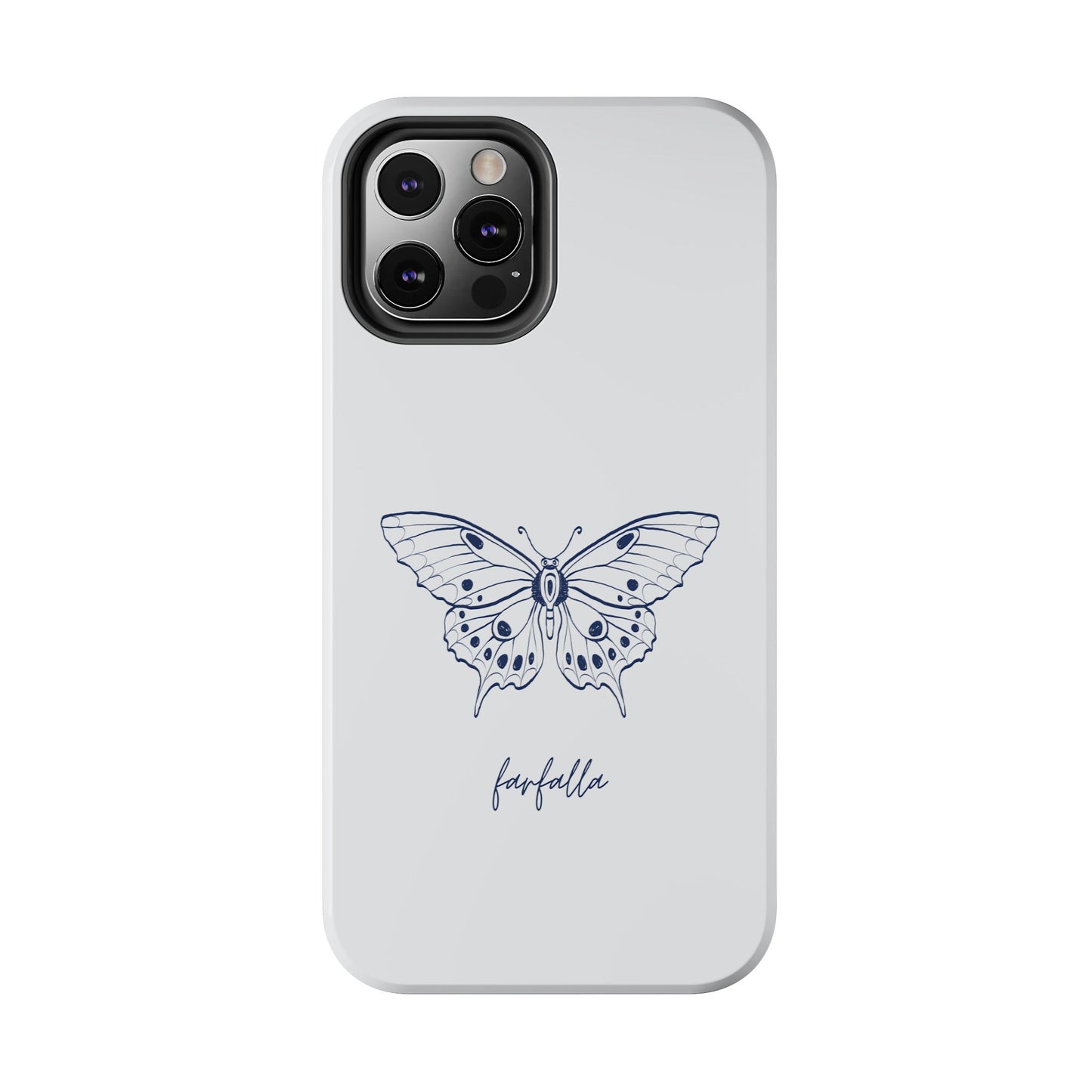 Farfalla Tough Phone Case - Butterfly Design, Protective Cover, Hard Shell Case, Stylish Smartphone Accessories, Gift for Tech Lovers