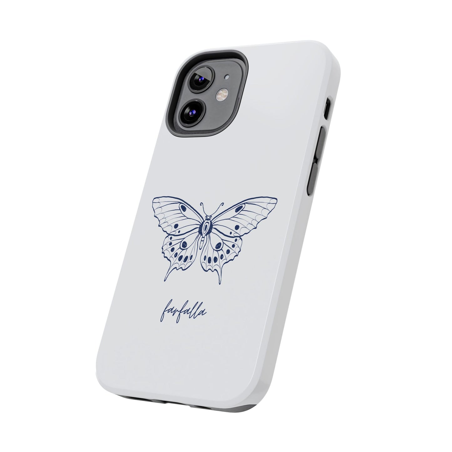 Farfalla Tough Phone Case - Butterfly Design, Protective Cover, Hard Shell Case, Stylish Smartphone Accessories, Gift for Tech Lovers