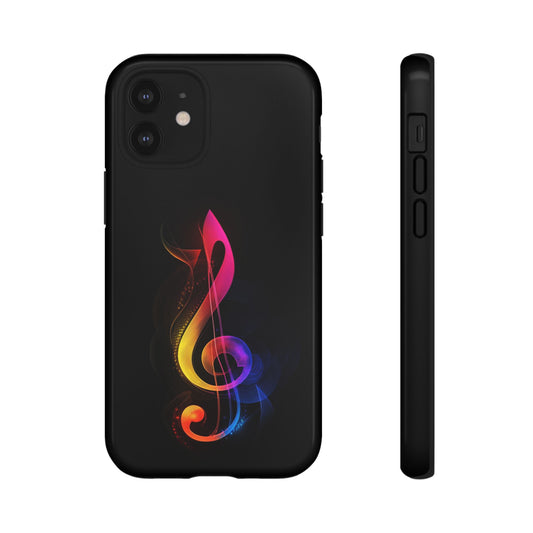 Colorful Music Note Phone Case, Unique Gift for Music Lovers, Flexible Tough Case, Smartphone Accessory, Personalized Music Gifts