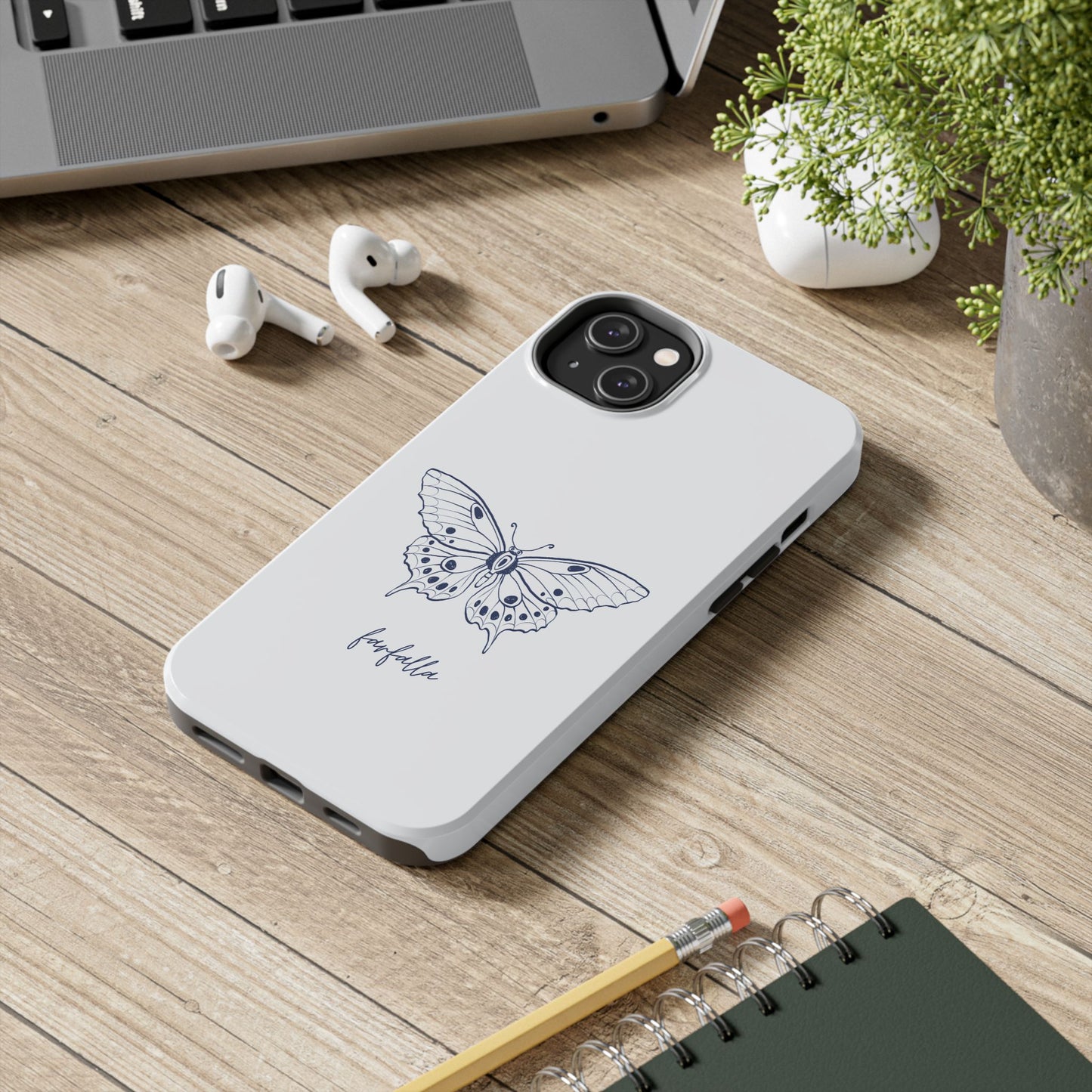 Farfalla Tough Phone Case - Butterfly Design, Protective Cover, Hard Shell Case, Stylish Smartphone Accessories, Gift for Tech Lovers