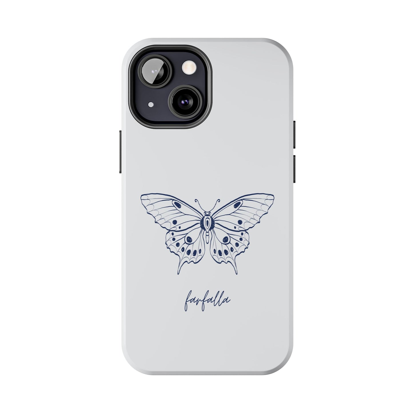 Farfalla Tough Phone Case - Butterfly Design, Protective Cover, Hard Shell Case, Stylish Smartphone Accessories, Gift for Tech Lovers